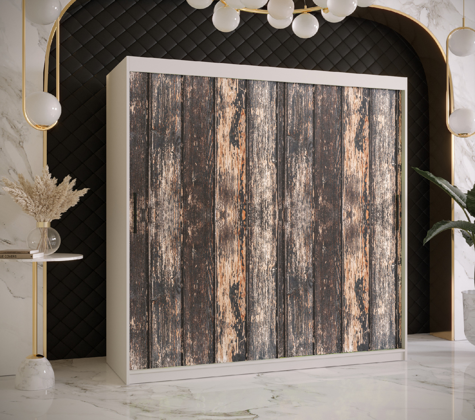 Šatní skříň Abi Stodola 1 Barva korpusu: Bílá