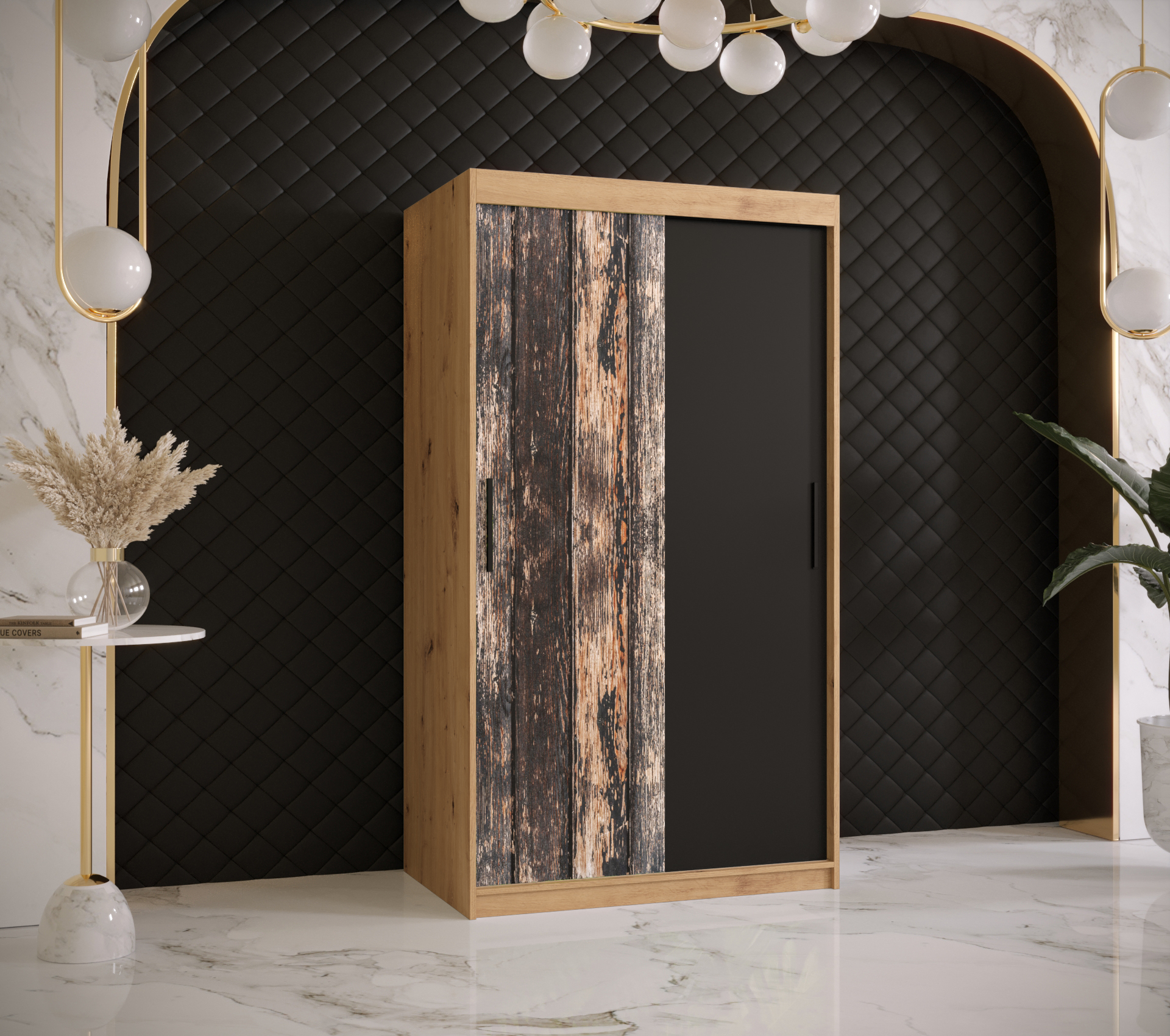 Šatní skříň Abi Stodola Barva korpusu: Dub - Artisan