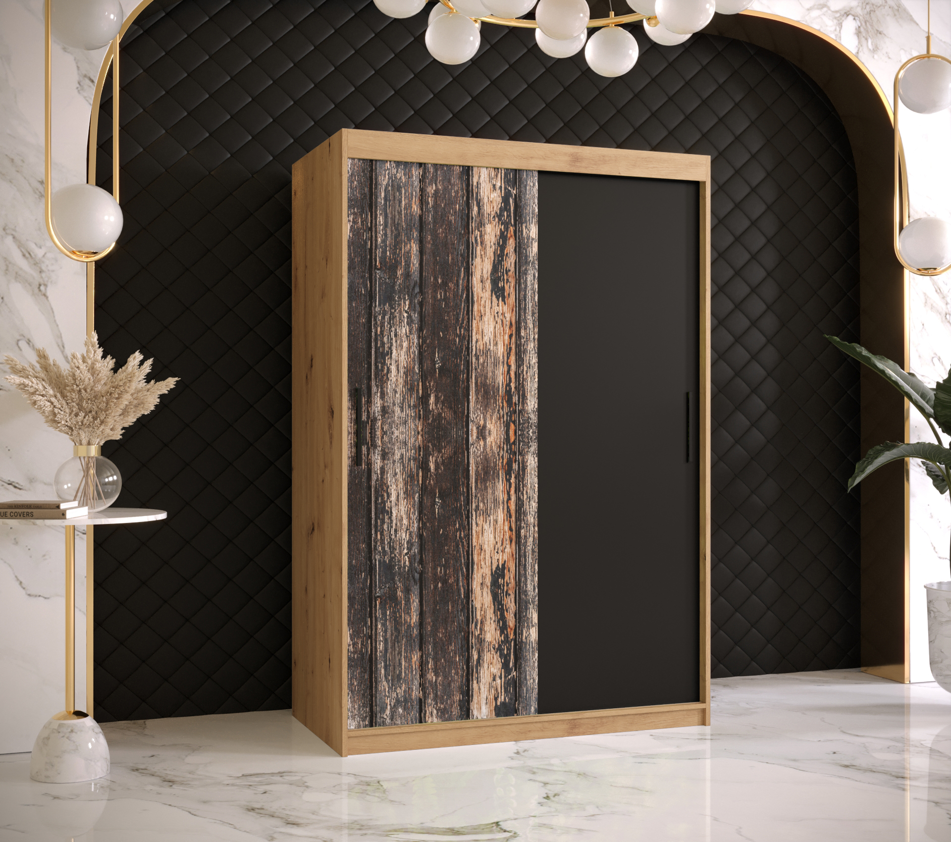 Šatní skříň Abi Stodola Barva korpusu: Dub - Artisan