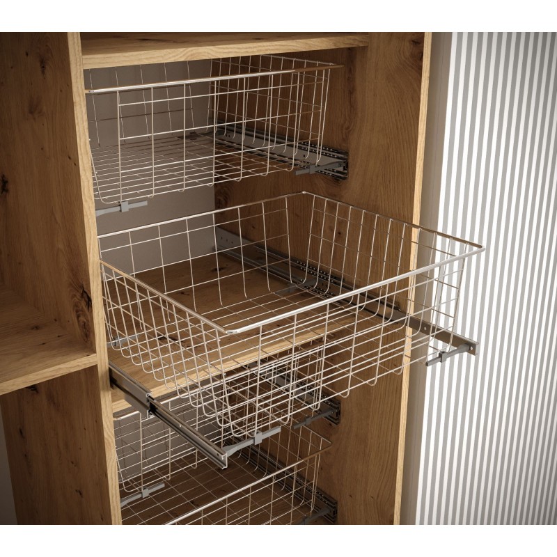 Košíky pro šatní skříně Cannes a Davos - hloubka 60 cm Zásuvky: 7x Košík