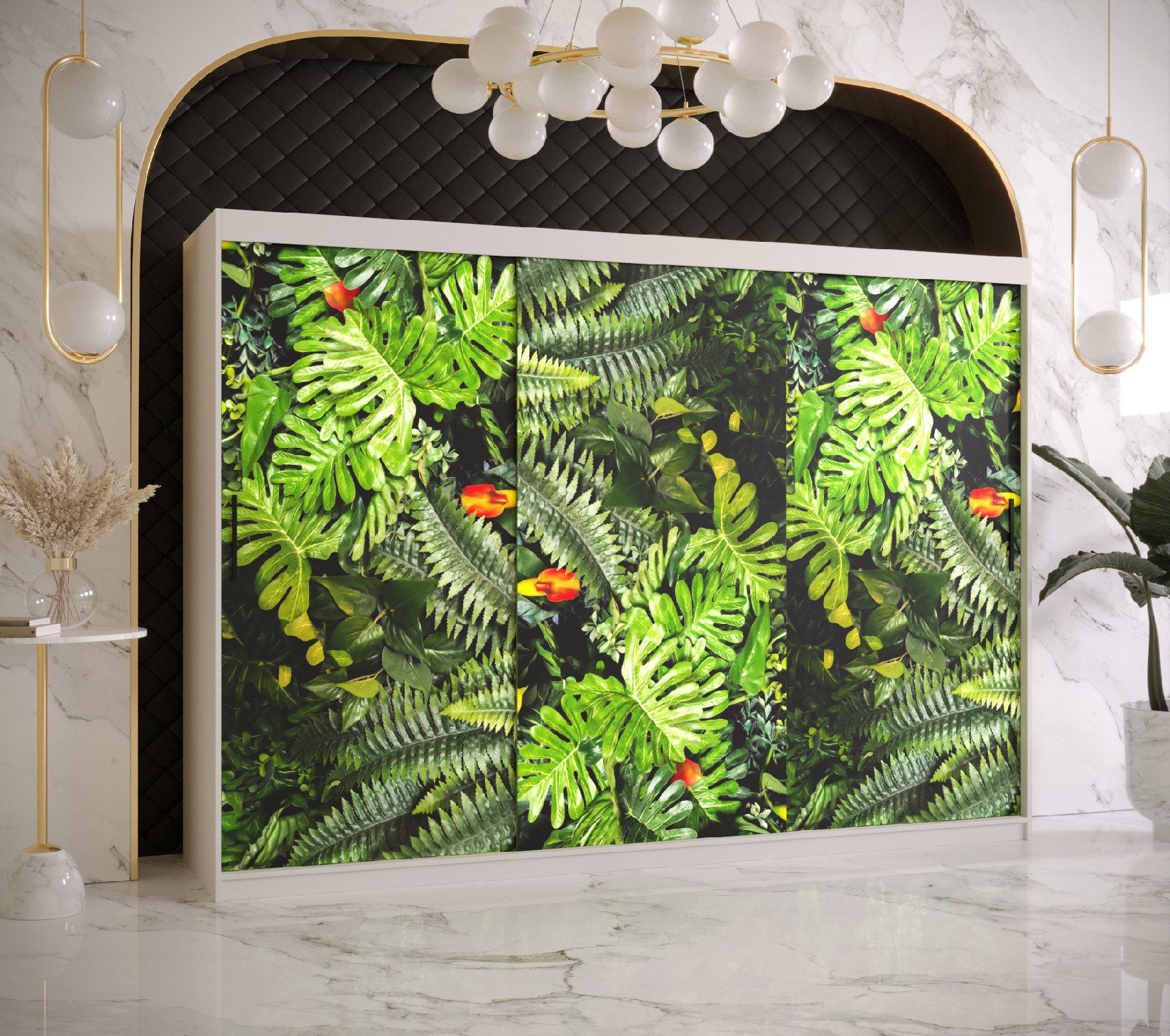 Šatní skříň Abi Paproc 1 Barva korpusu: Bílá