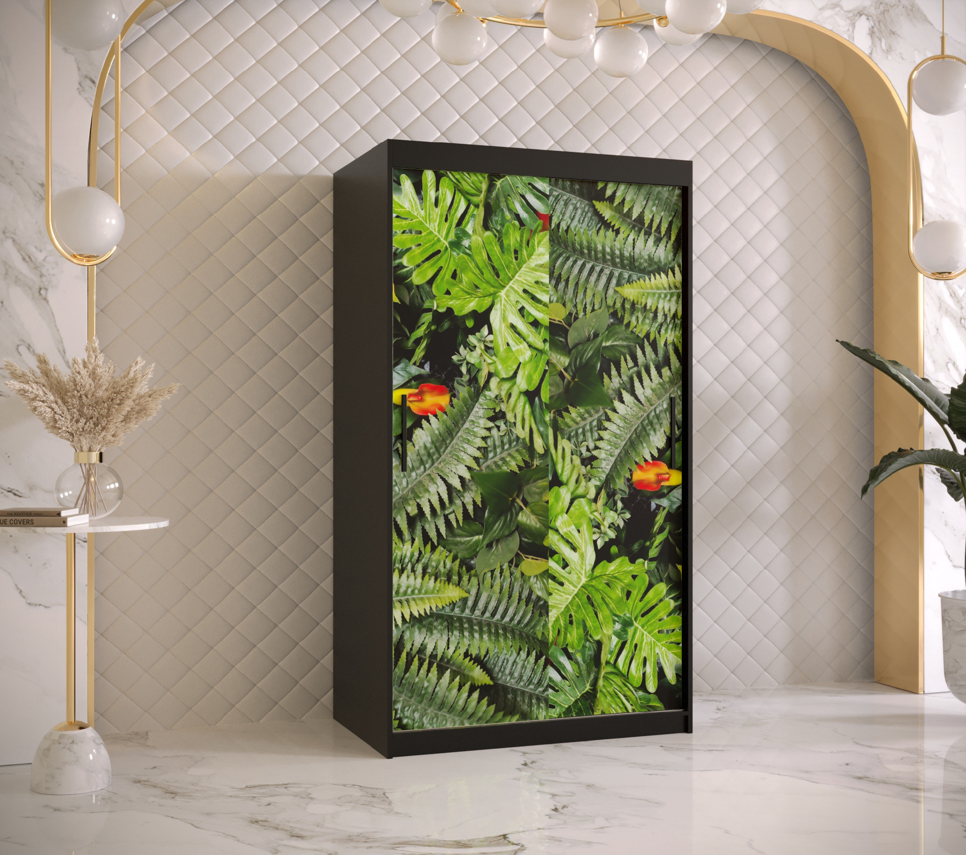 Šatní skříň Abi Paproc 1 Barva korpusu: Černá