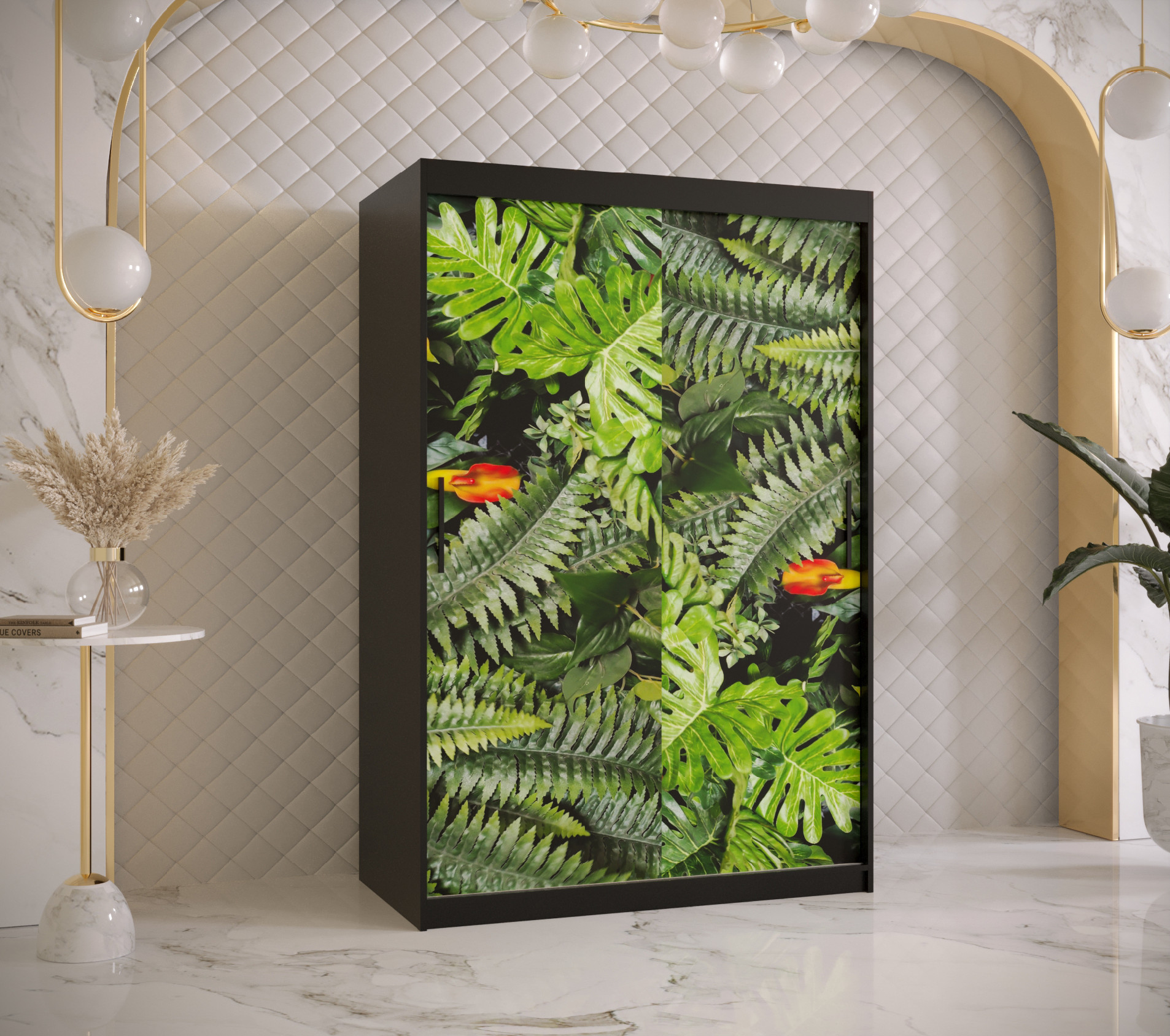 Šatní skříň Abi Paproc 1 Barva korpusu: Černá