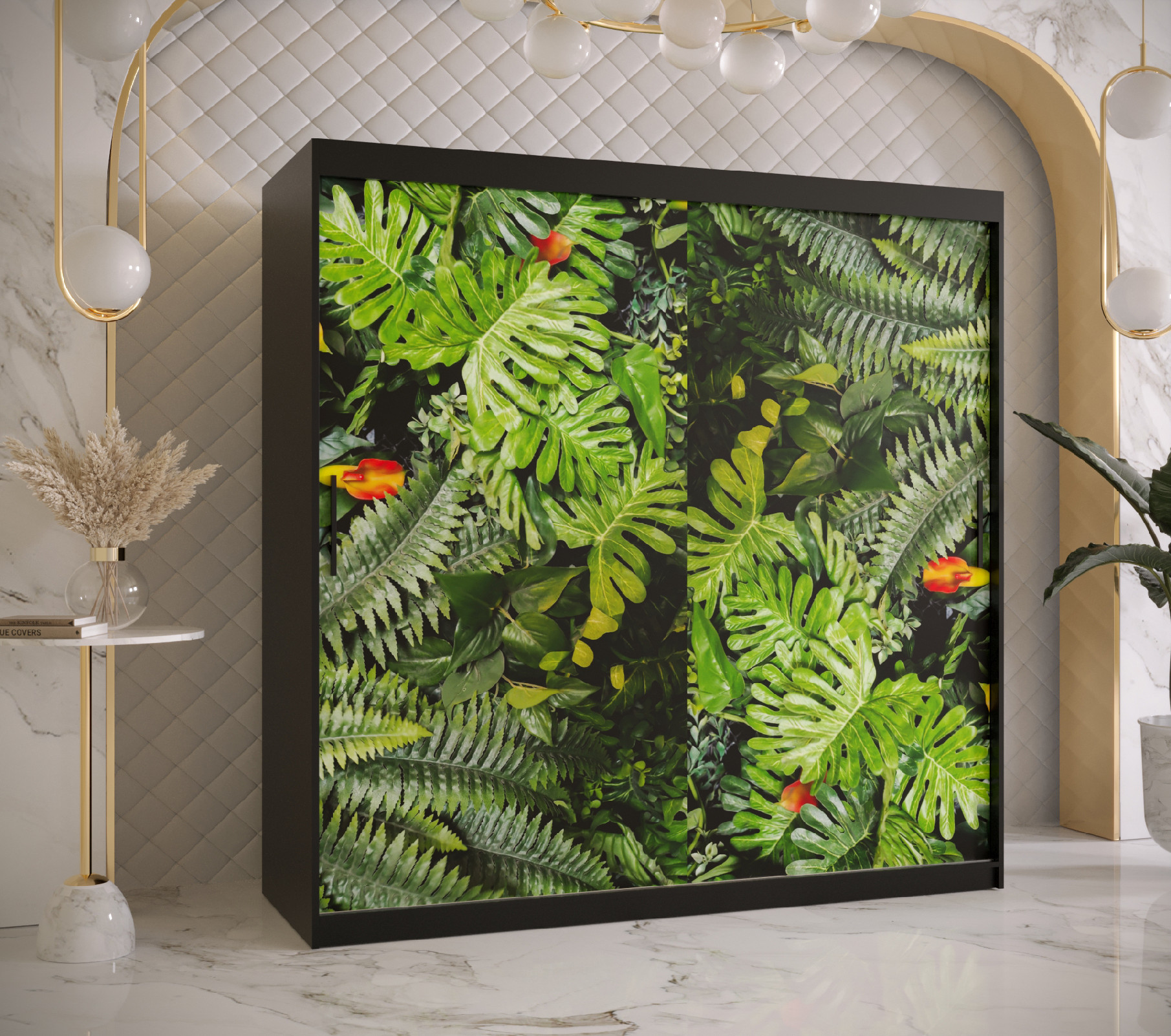 Šatní skříň Abi Paproc 1 Barva korpusu: Černá