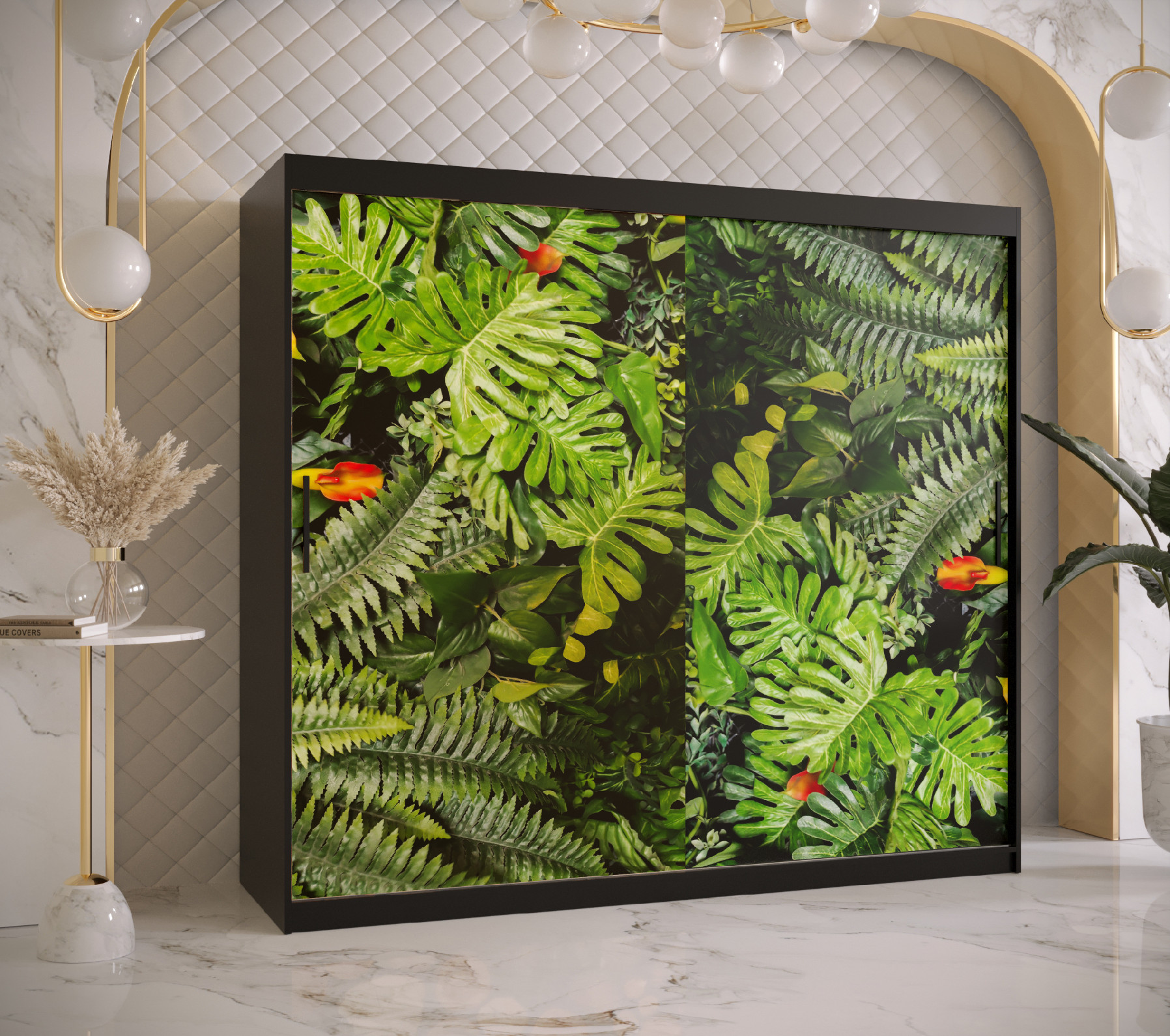 Šatní skříň Abi Paproc 1 Barva korpusu: Černá