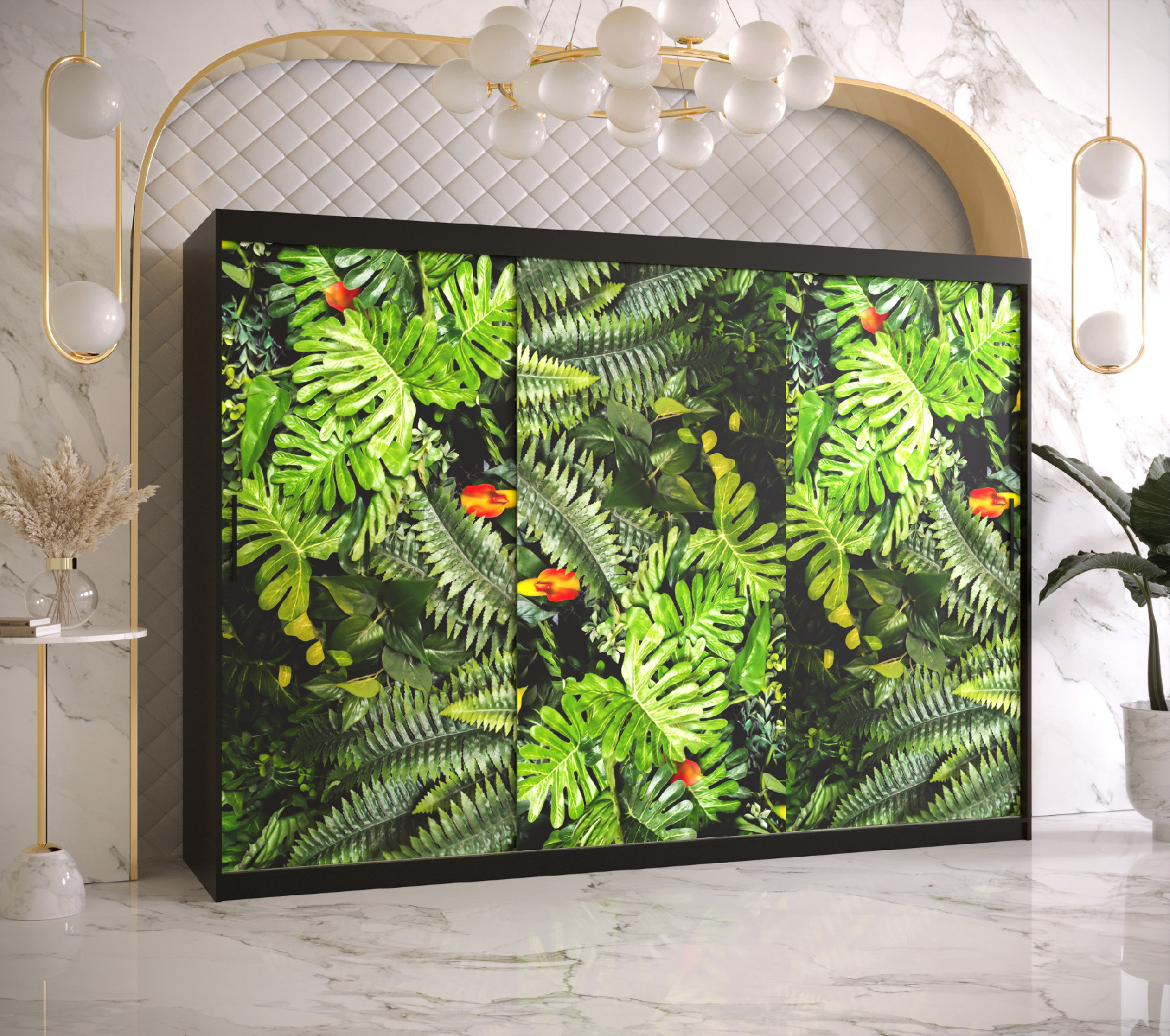 Šatní skříň Abi Paproc 1 Barva korpusu: Černá