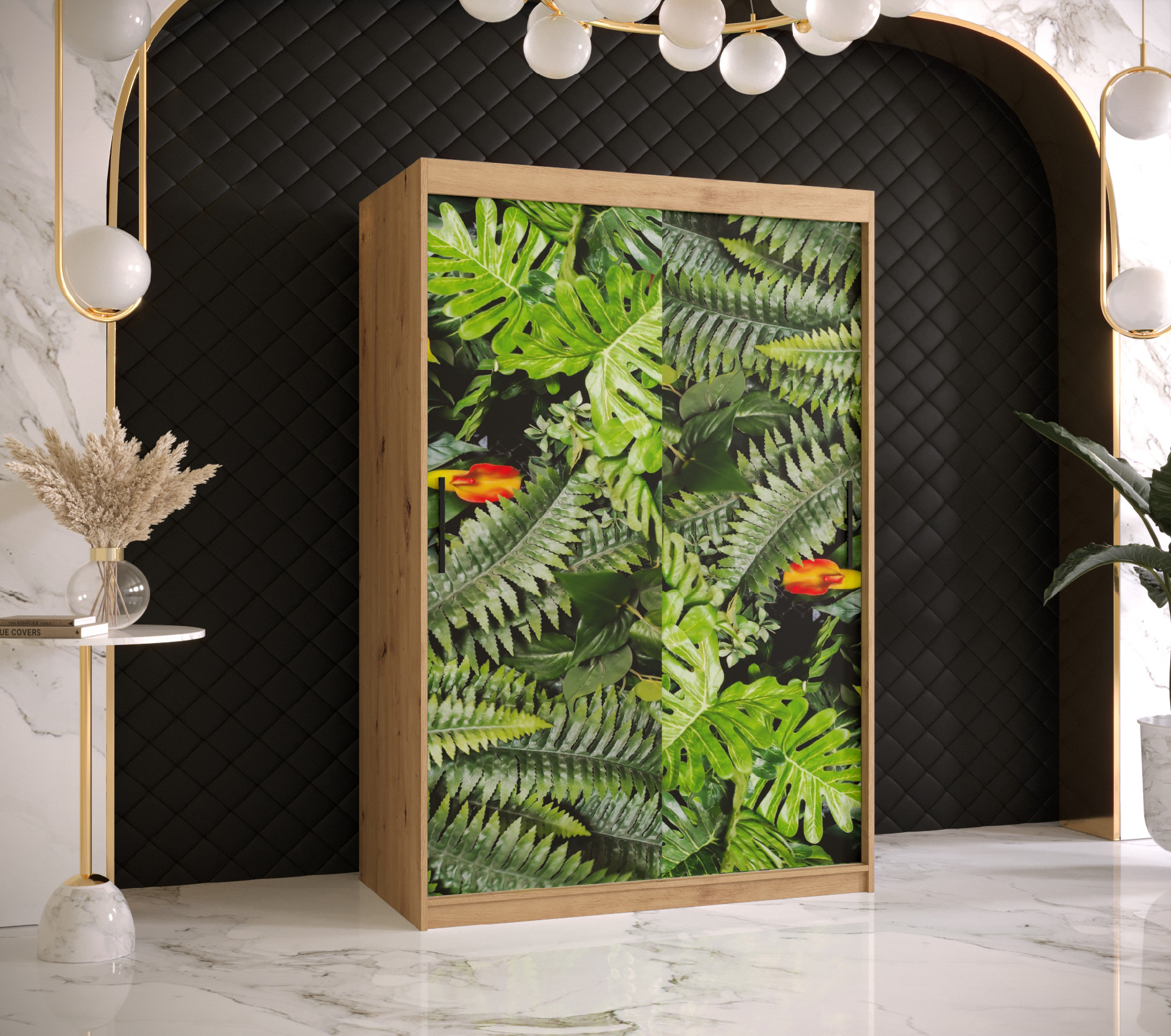 Šatní skříň Abi Paproc 1 Barva korpusu: Dub - Artisan