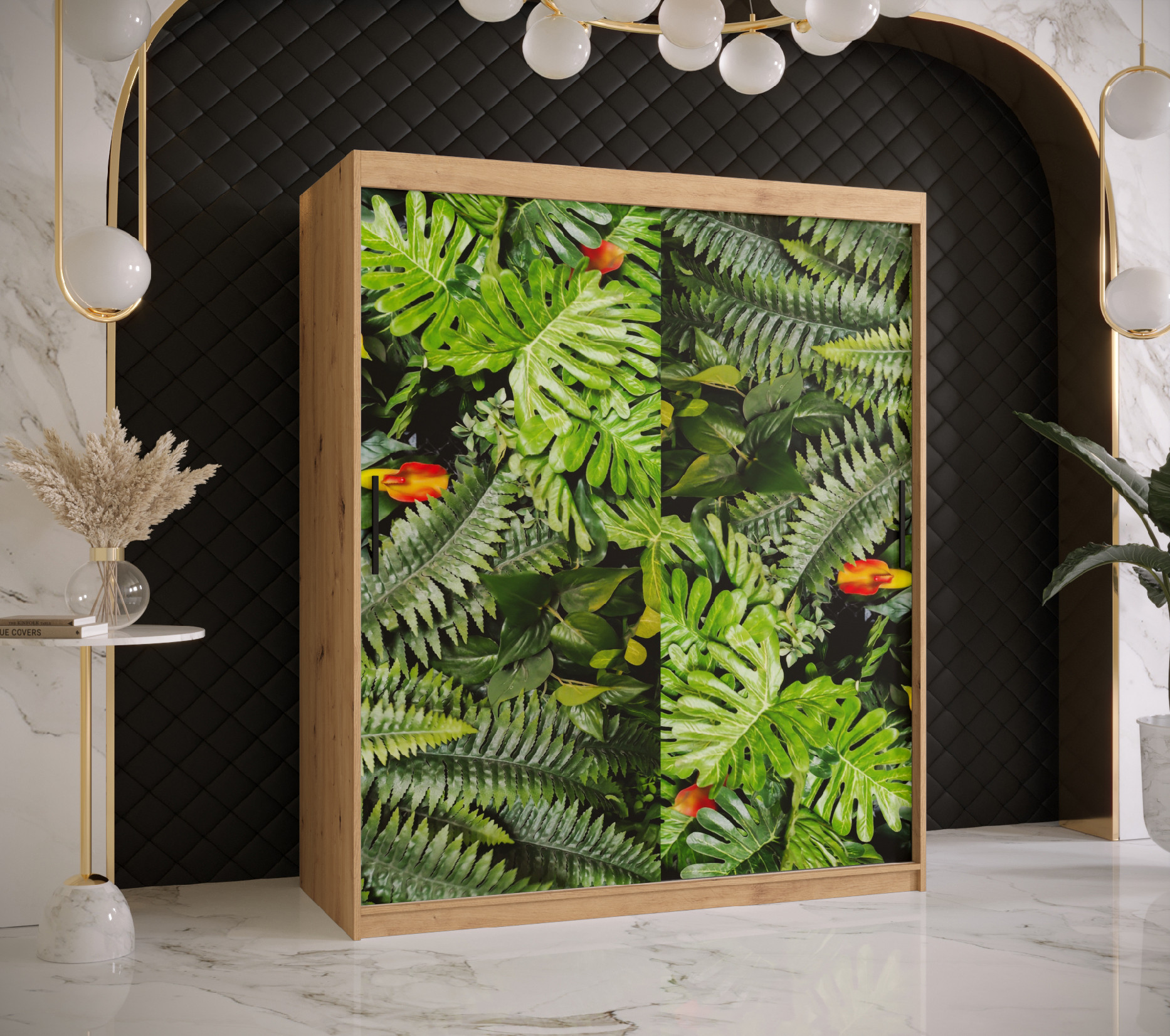 Šatní skříň Abi Paproc 1 Barva korpusu: Dub - Artisan