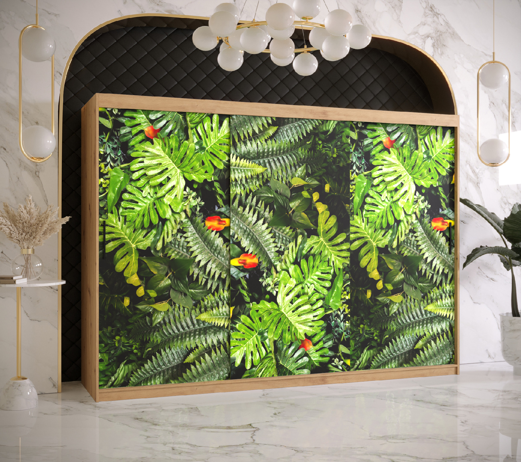 Šatní skříň Abi Paproc 1 Barva korpusu: Dub - Artisan