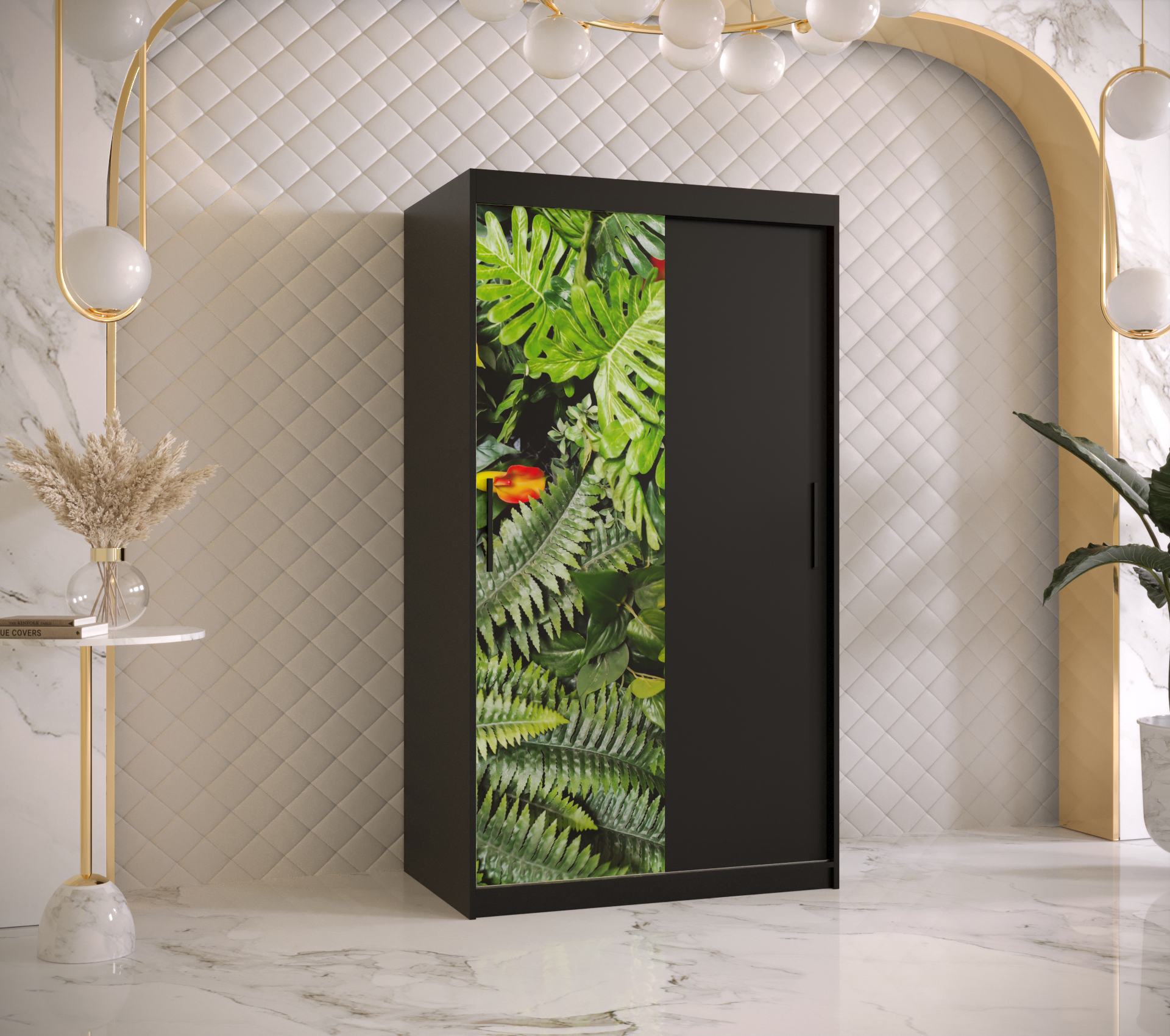 Šatní skříň Abi Paproc Barva korpusu: Černá