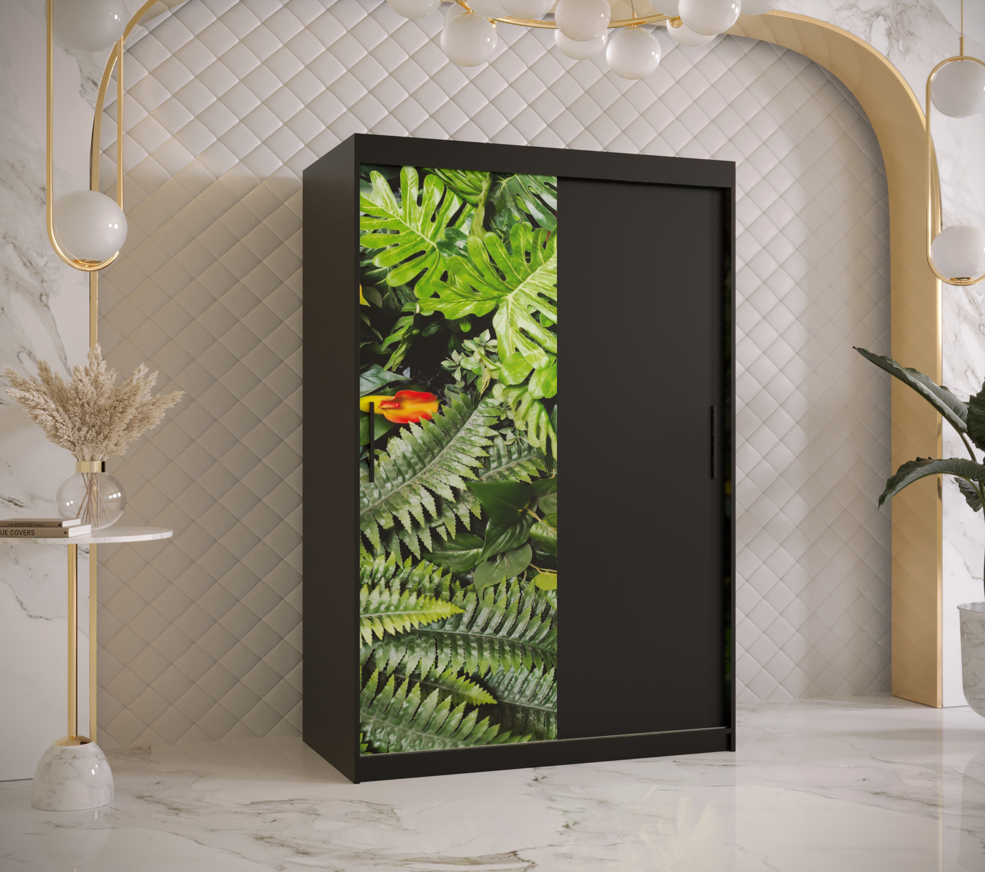 Šatní skříň Abi Paproc Barva korpusu: Černá