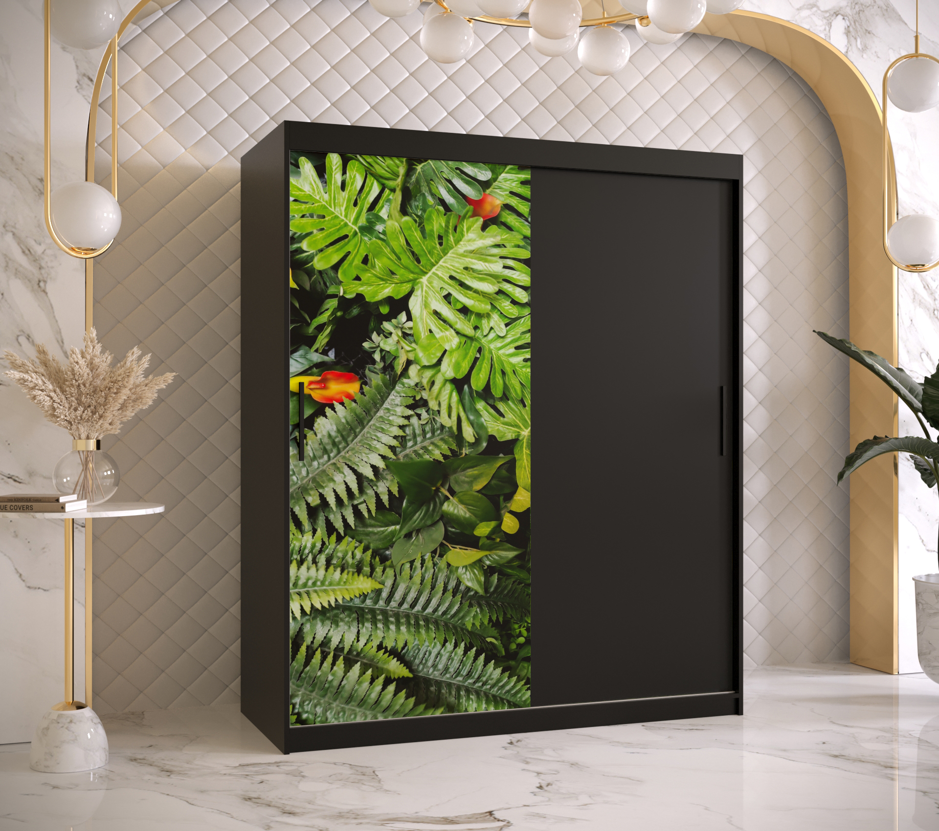 Šatní skříň Abi Paproc Barva korpusu: Černá