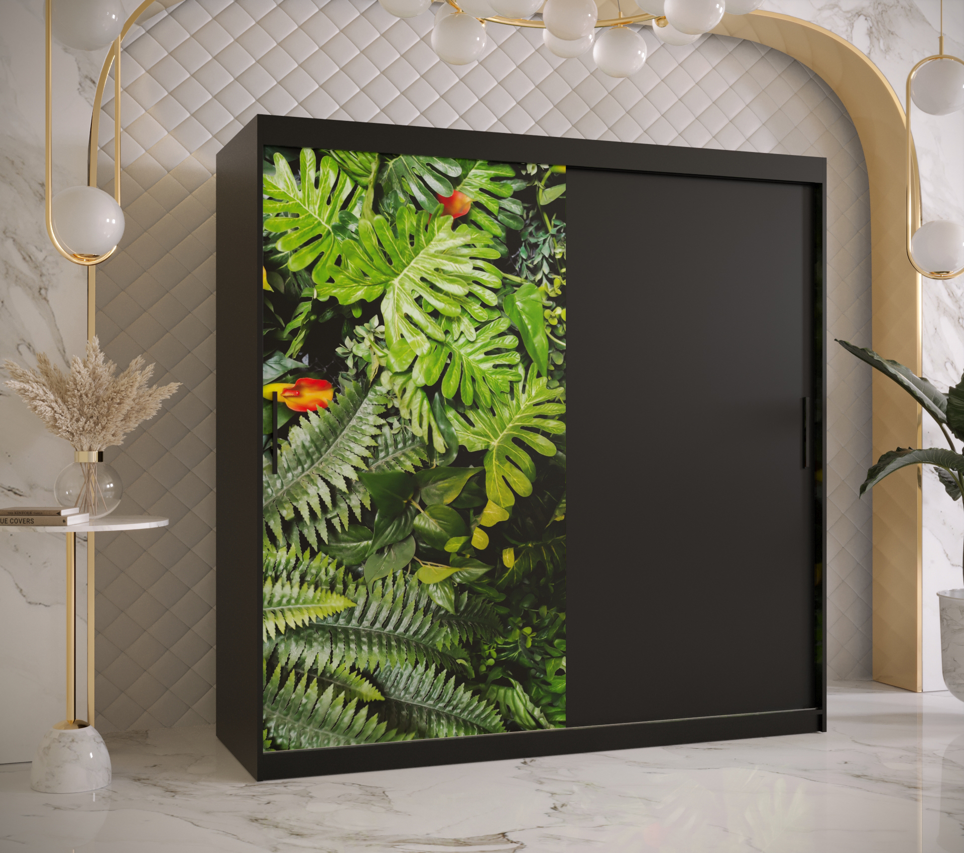 Šatní skříň Abi Paproc Barva korpusu: Černá