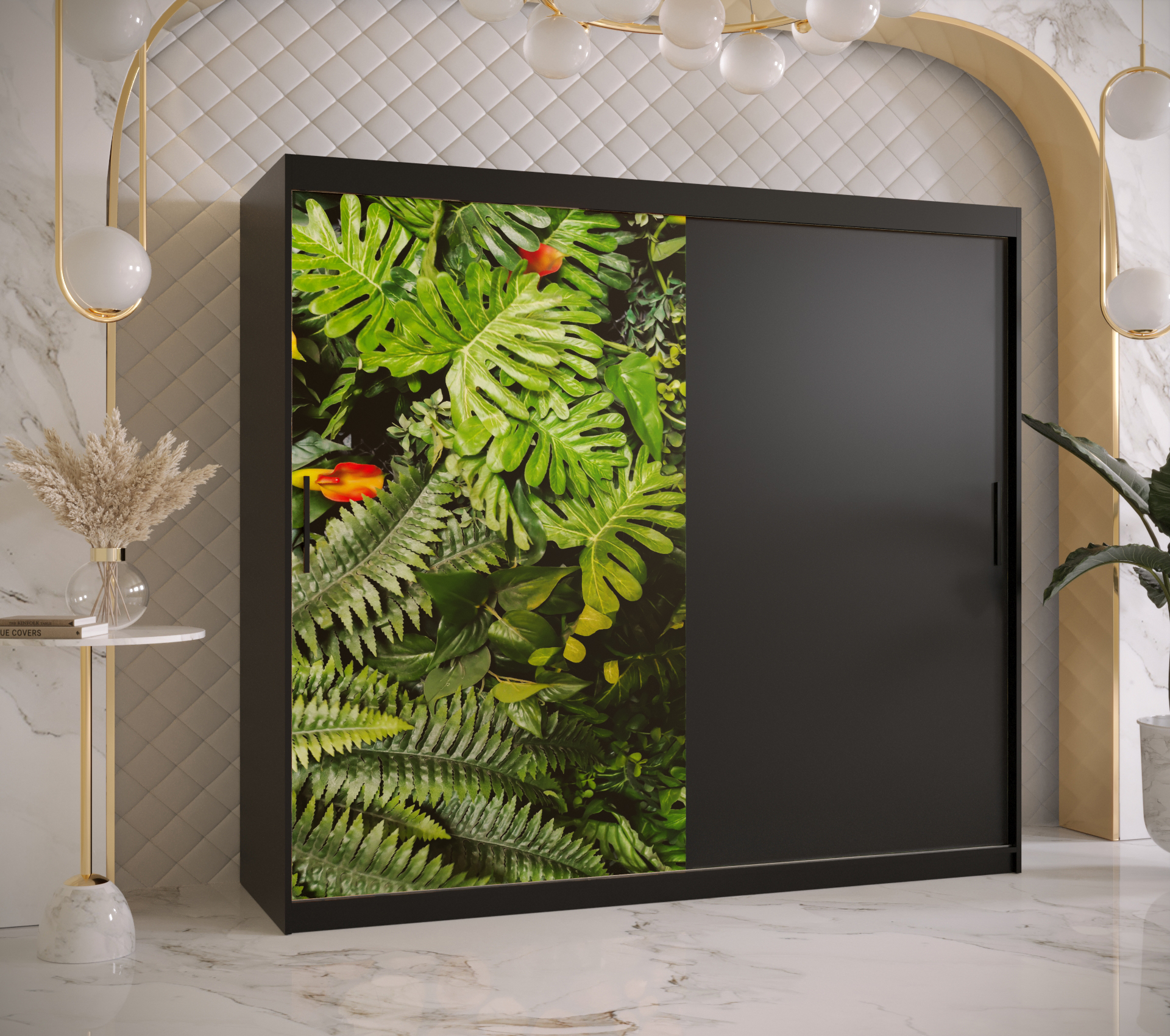 Šatní skříň Abi Paproc Barva korpusu: Černá