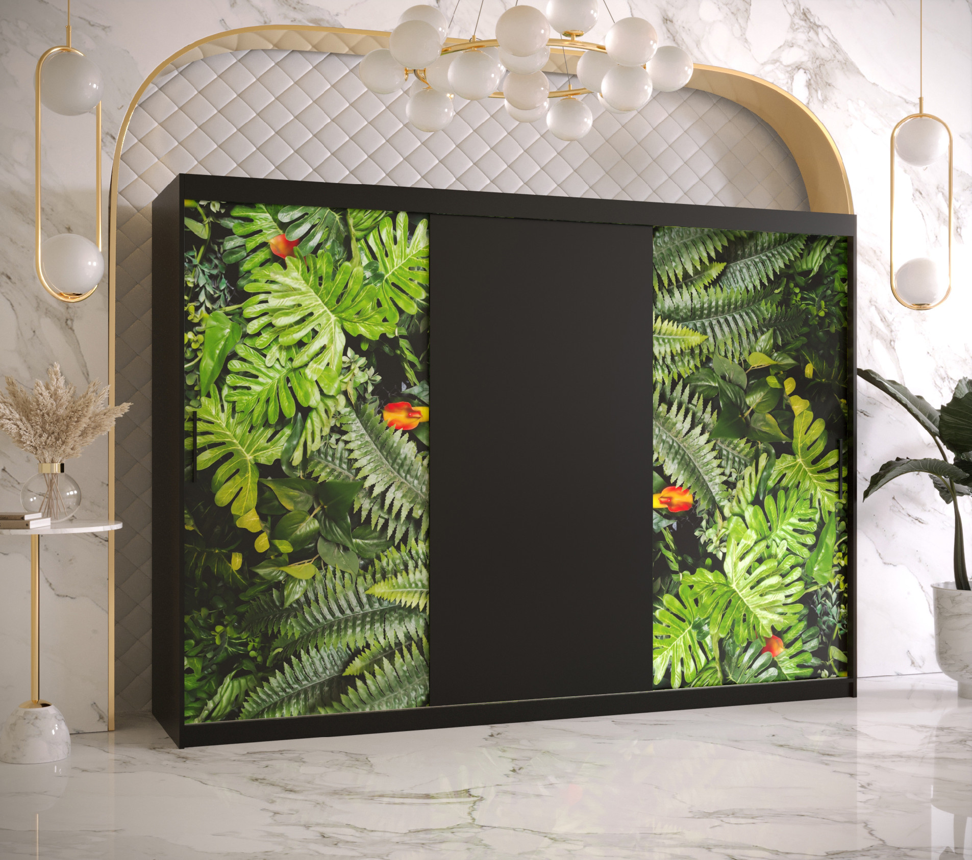 Šatní skříň Abi Paproc Barva korpusu: Černá