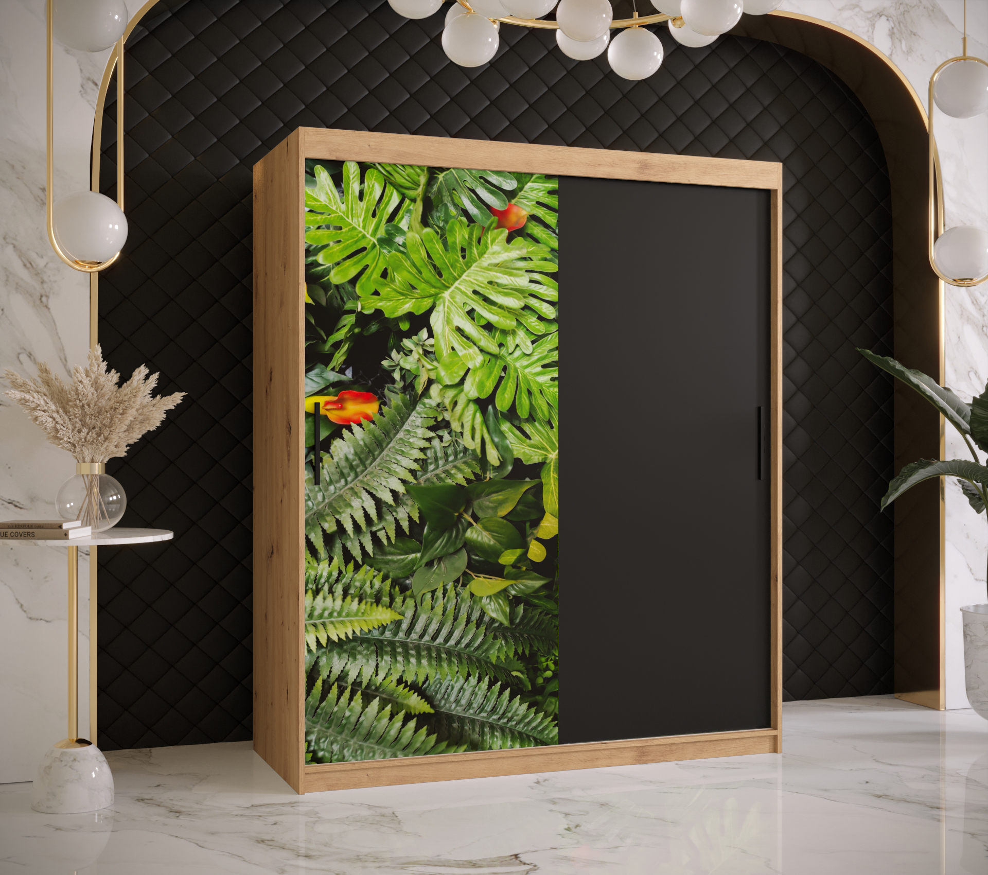 Šatní skříň Abi Paproc Barva korpusu: Dub - Artisan