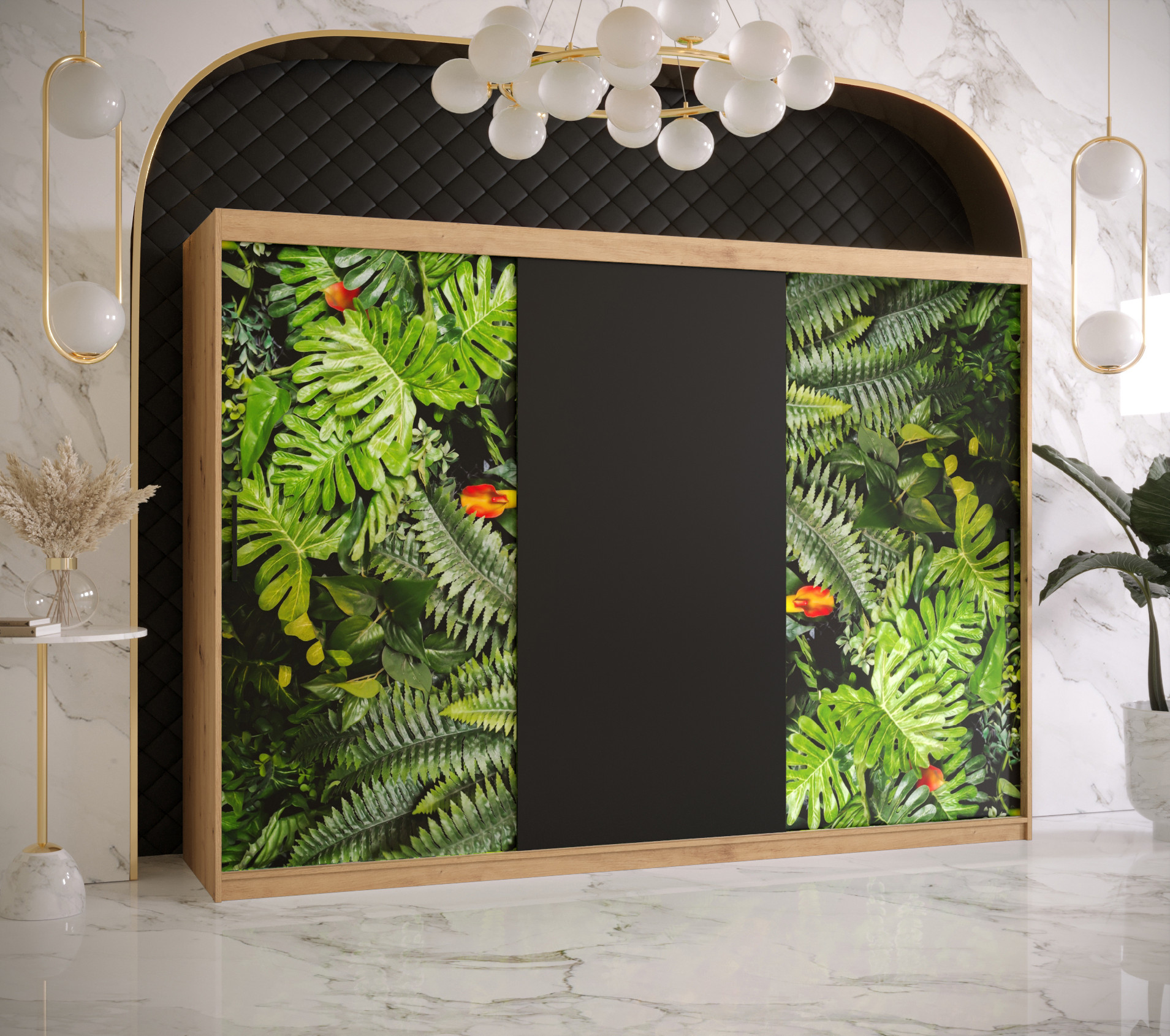 Šatní skříň Abi Paproc Barva korpusu: Dub - Artisan