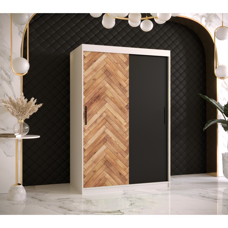 Šatní skříň Abi Parkiet Barva korpusu: Bílá