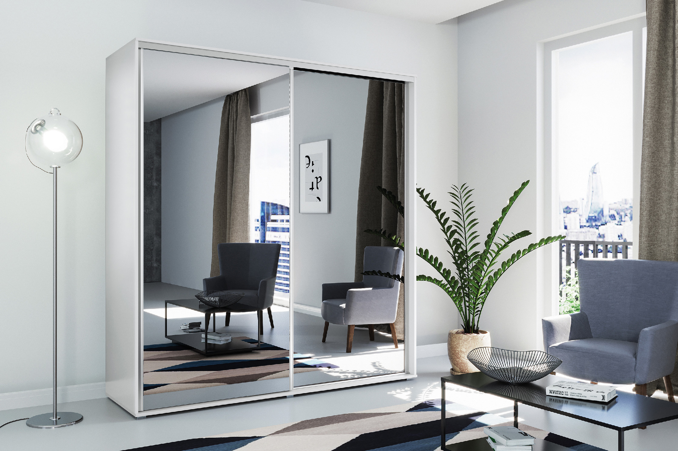 Šatní skříň Ska A01 Barva korpusu: Grafit