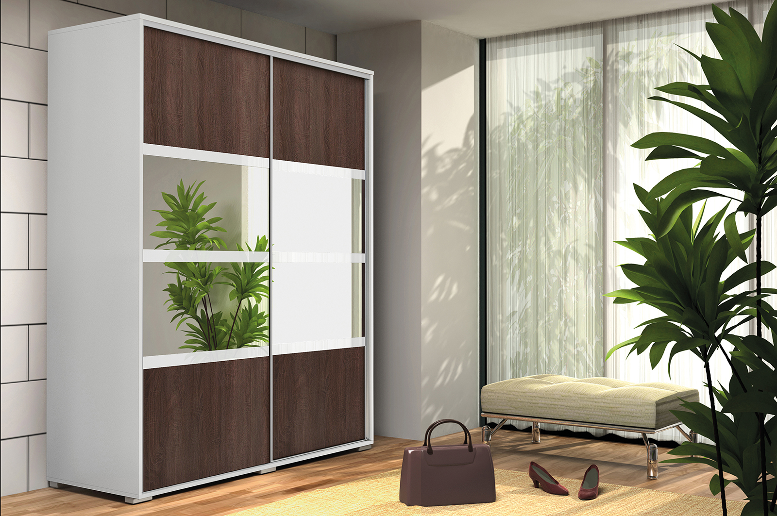 Šatní skříň Ska A9 XL Barva korpusu: Grafit