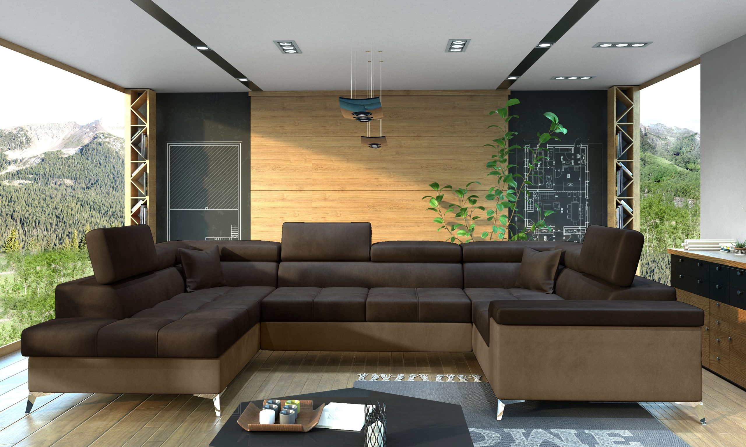 Sedací souprava Thiago Provedení: Levá U