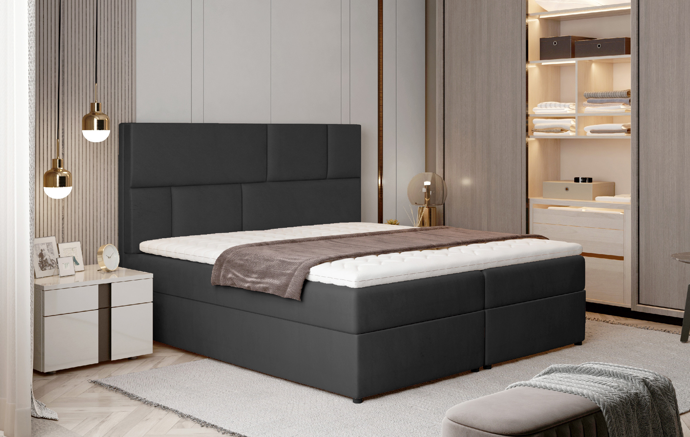 Boxspring Florence Rozměr: 165x210 cm