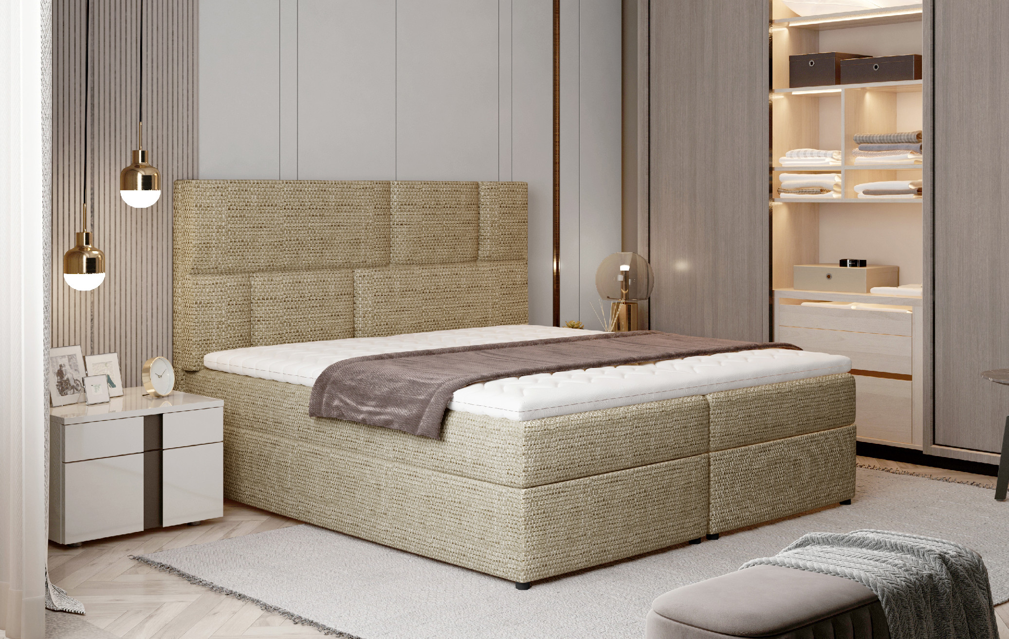 Boxspring Florence Rozměr: 185x210 cm