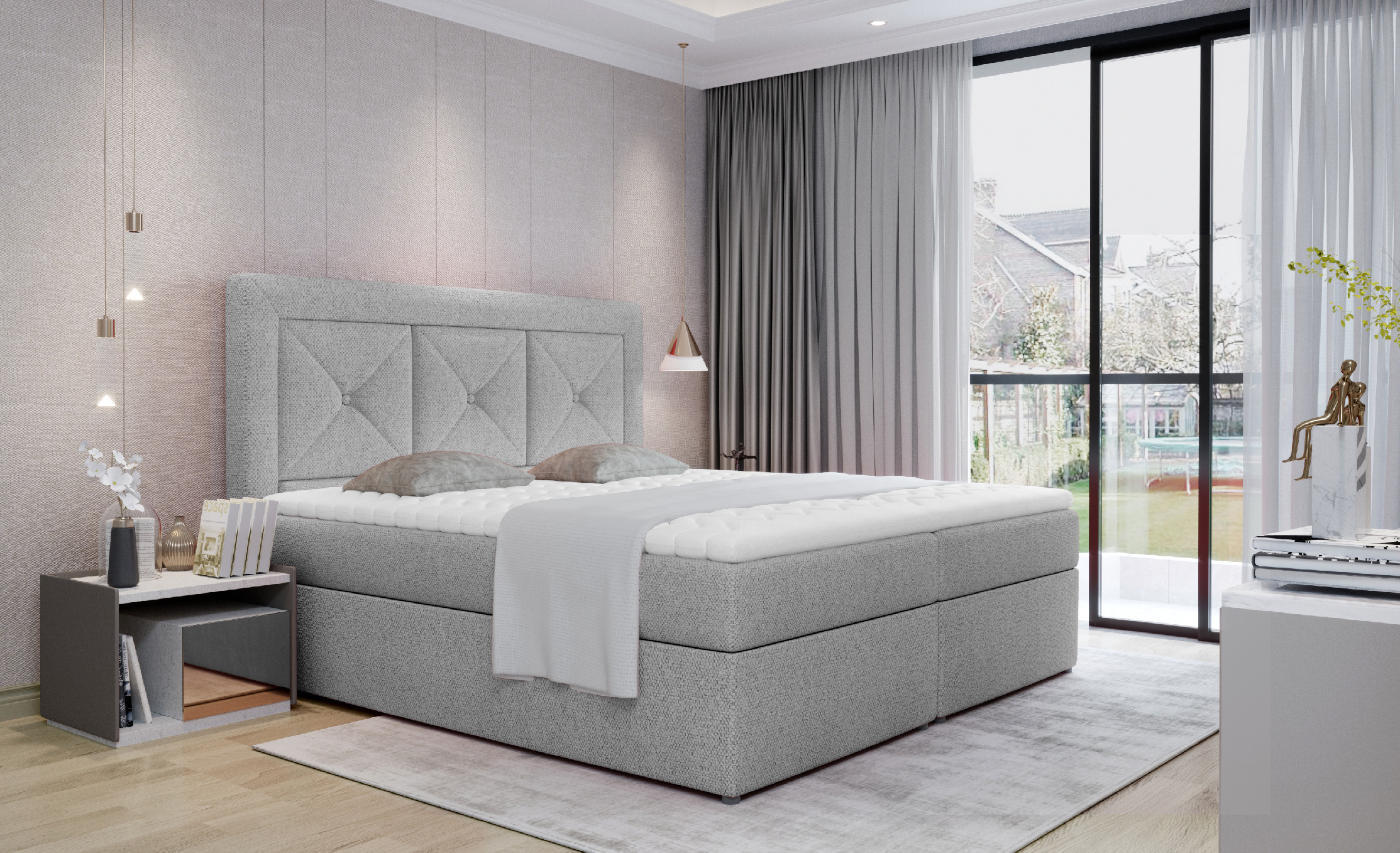 Boxspring Idris Rozměr: 140 x 200 cm