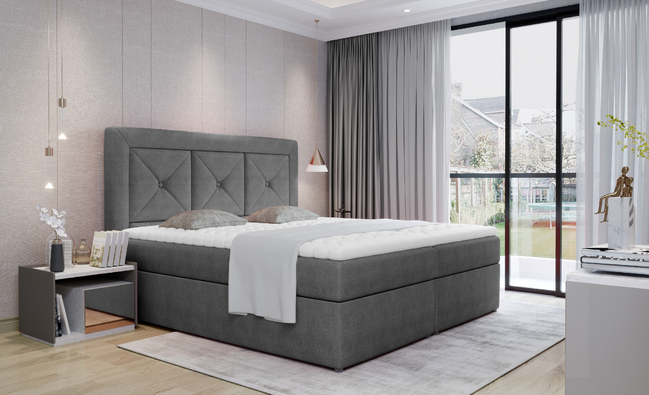 Boxspring Idris Rozměr: 140 x 200 cm