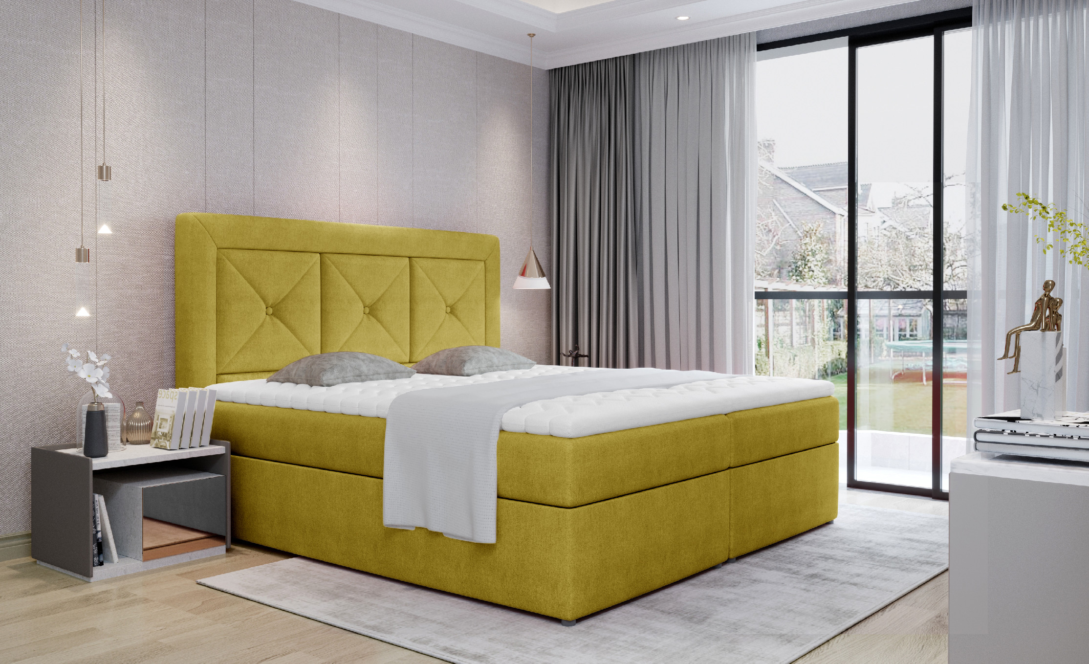 Boxspring Idris Rozměr: 140 x 200 cm
