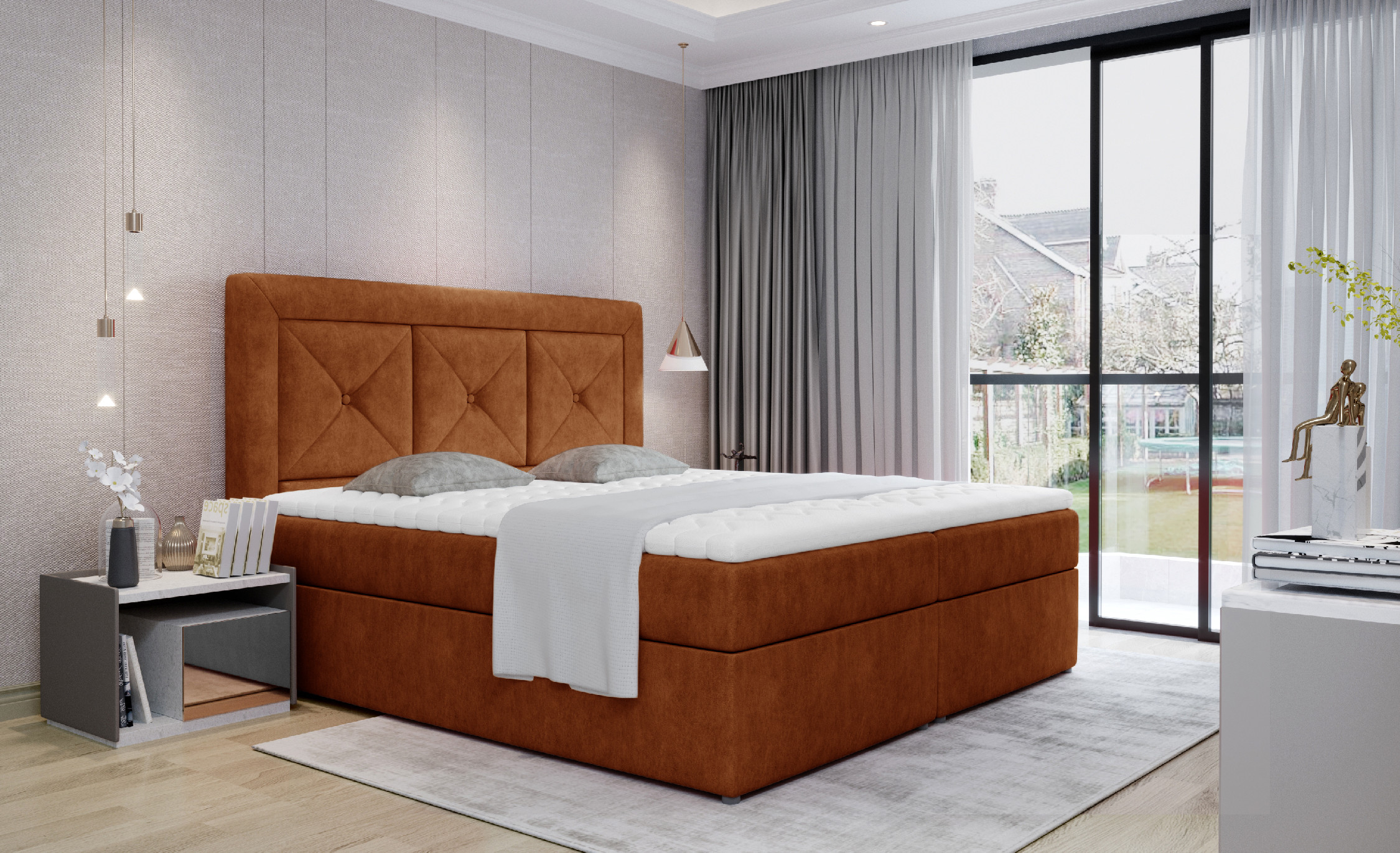 Boxspring Idris Rozměr: 160x200 cm