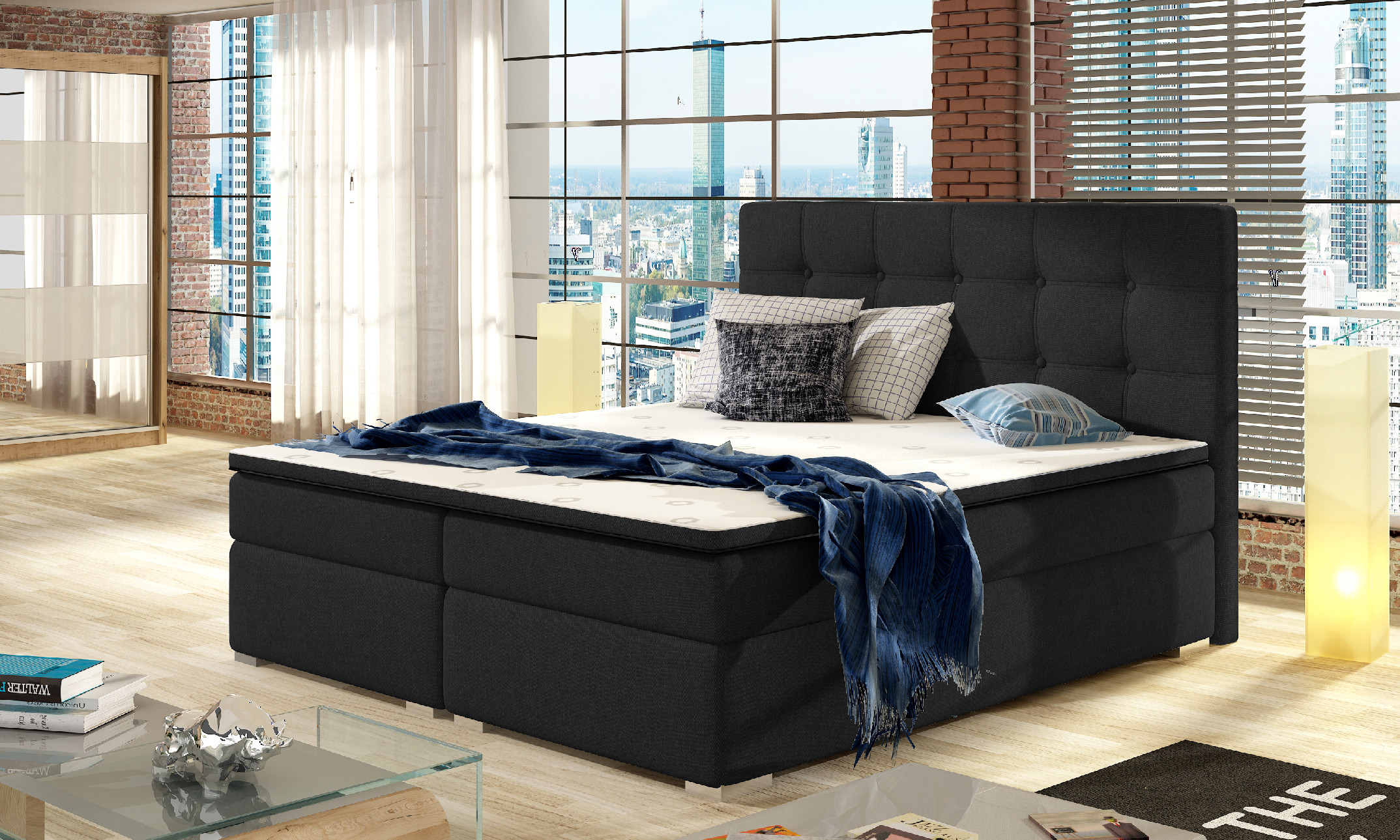 Boxspring Inez Rozměr: 140 x 200 cm
