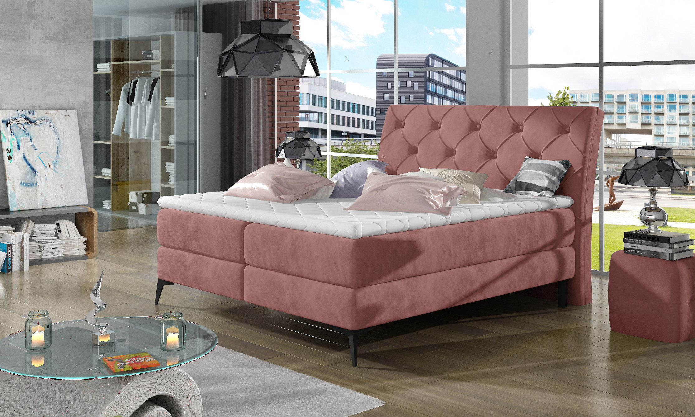 Boxspring Laos Rozměr: 140 x 200 cm