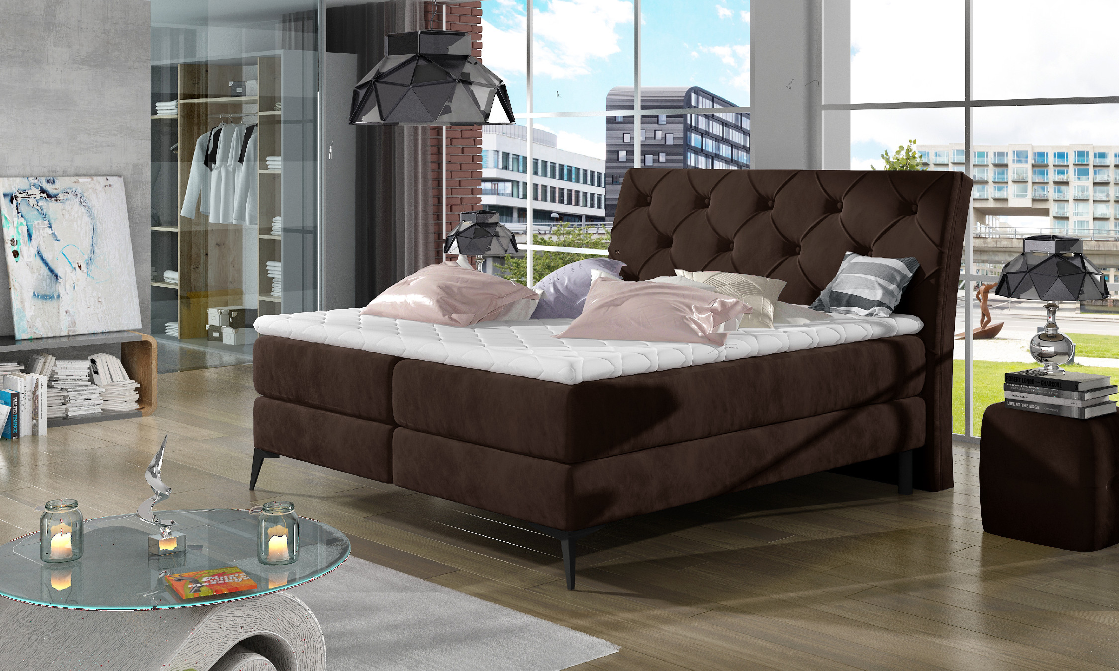 Boxspring Laos Rozměr: 140 x 200 cm