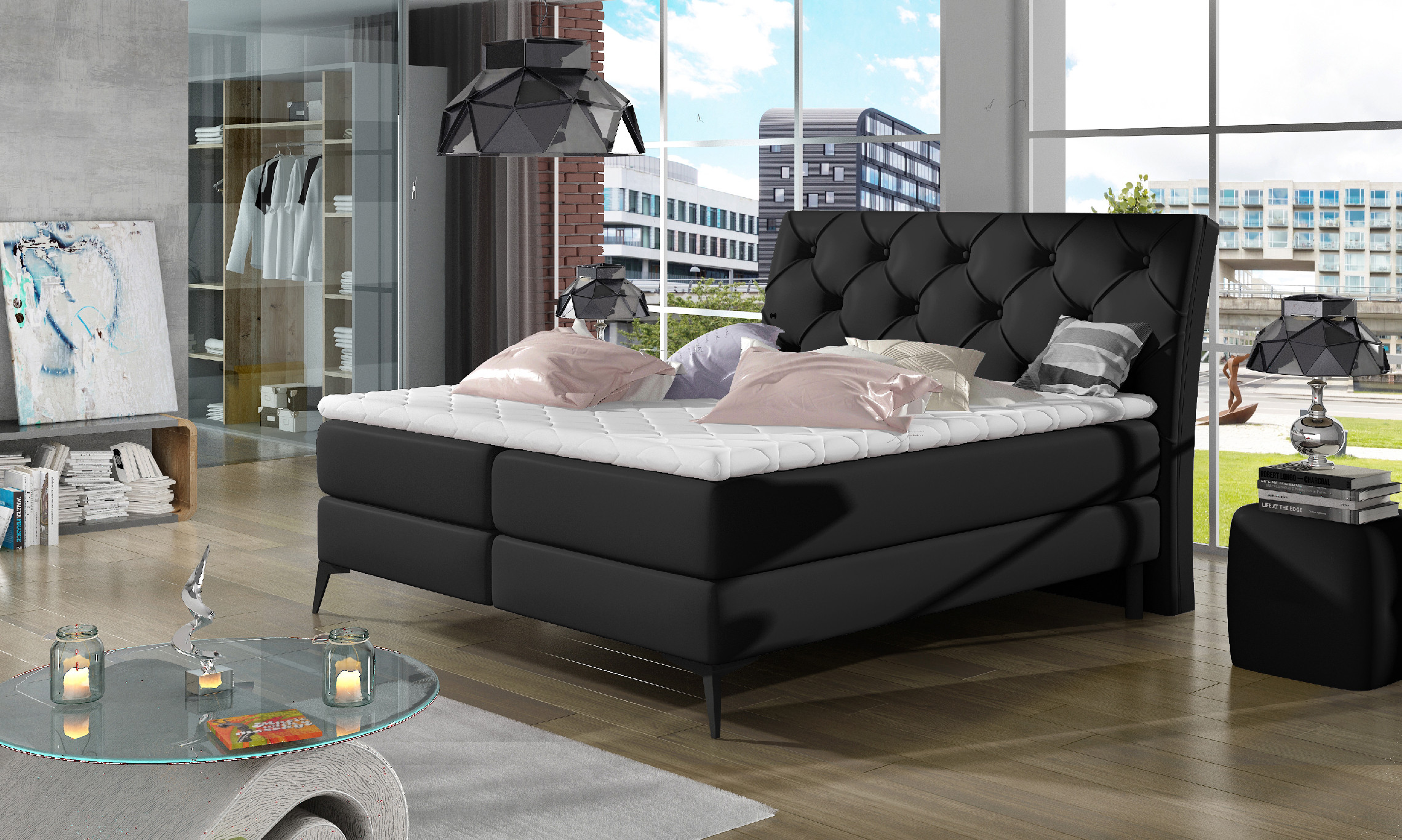 Boxspring Laos Rozměr: 140 x 200 cm