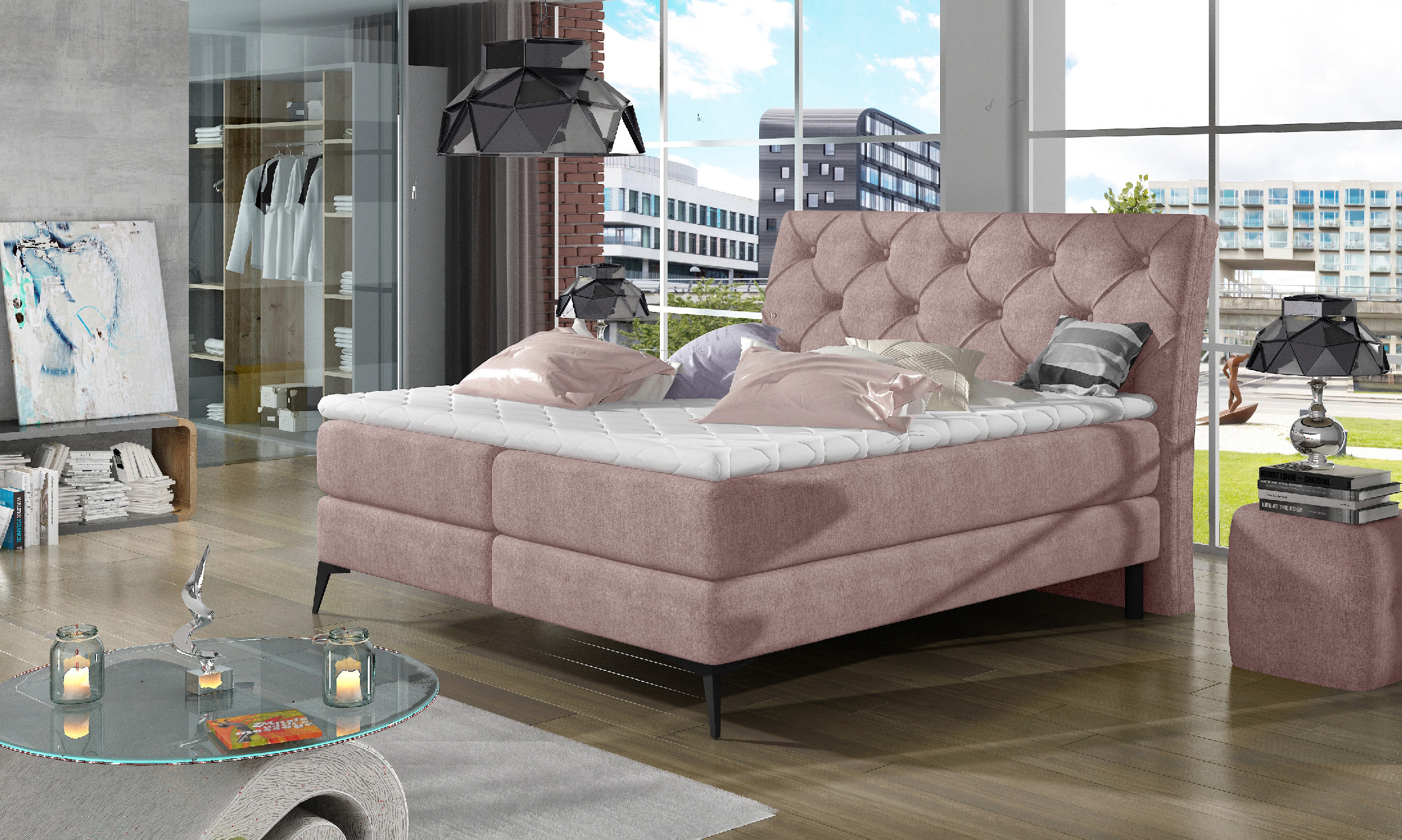 Boxspring Laos Rozměr: 180x200 cm