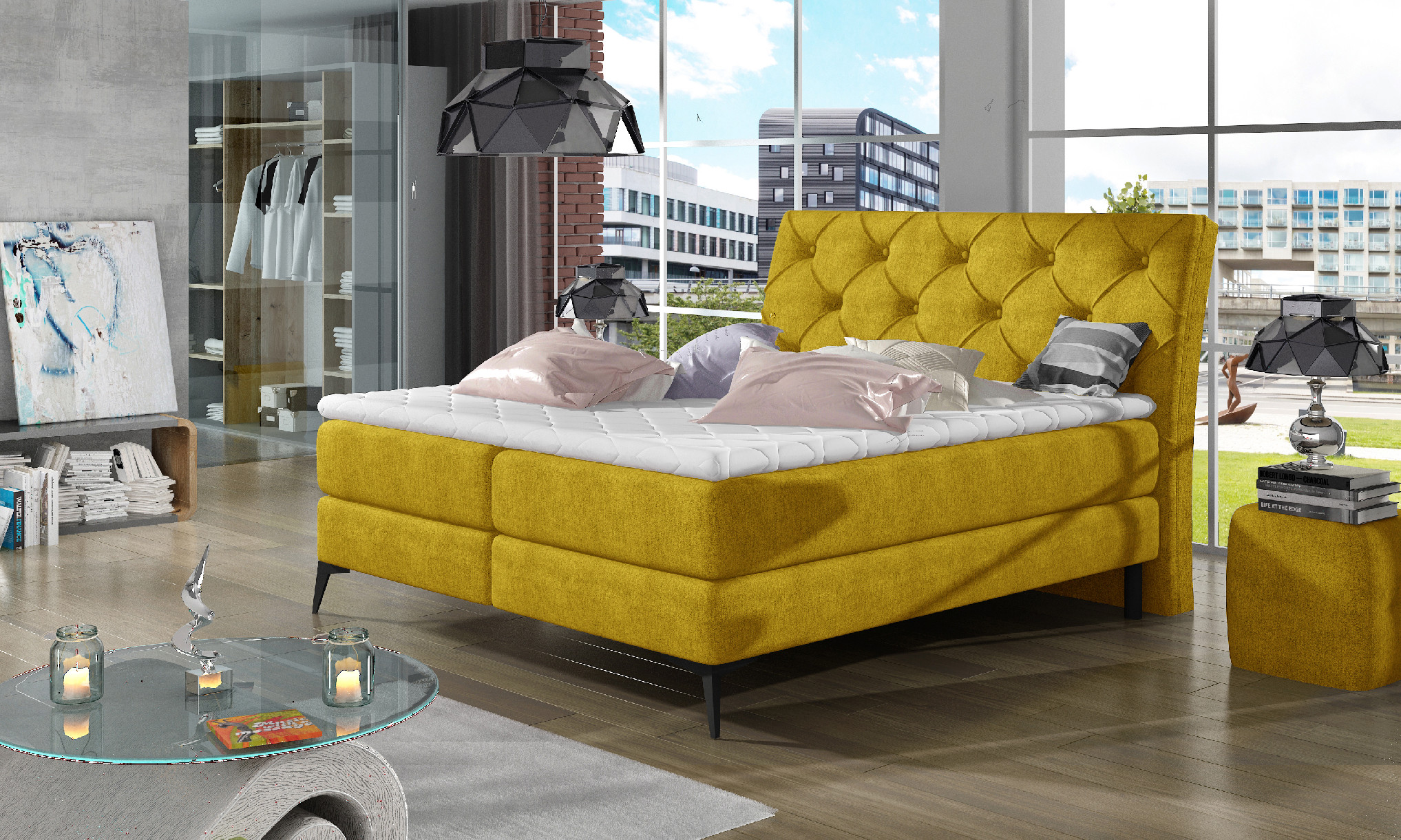 Boxspring Laos Rozměr: 180x200 cm