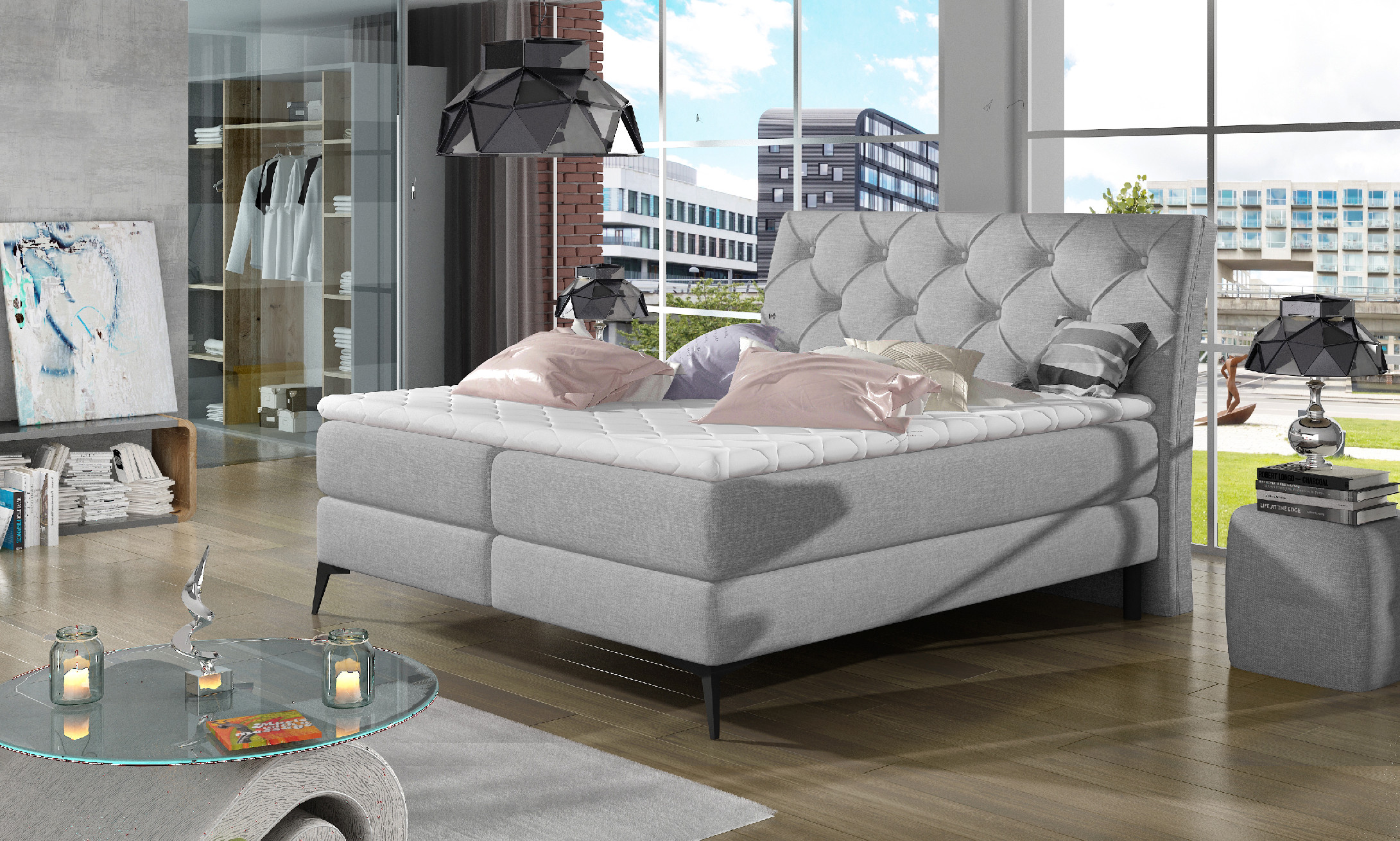 Boxspring Laos Rozměr: 180x200 cm