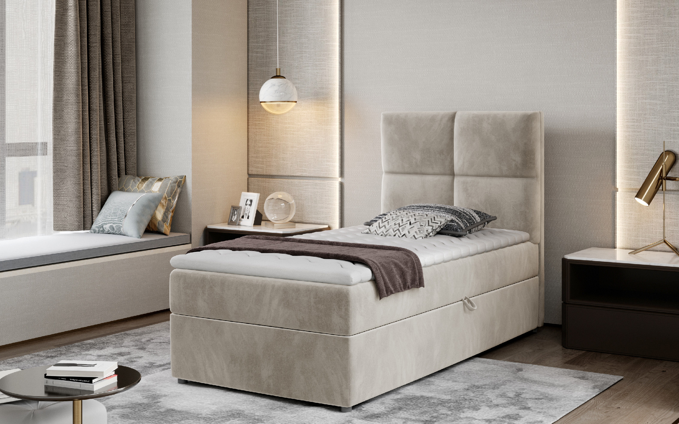 Boxspring Rivia látka: Paros 2