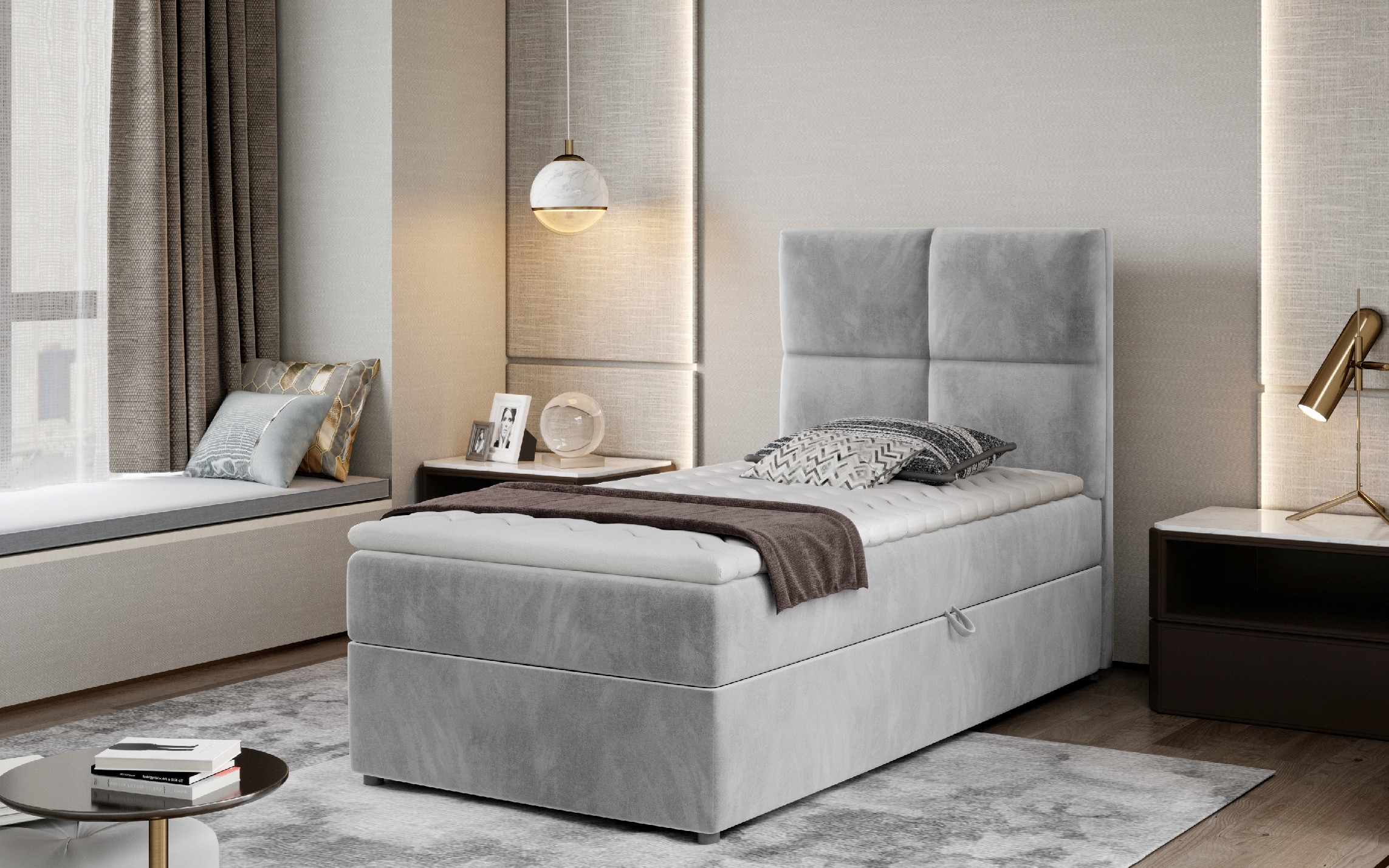 Boxspring Rivia látka: Paros 5