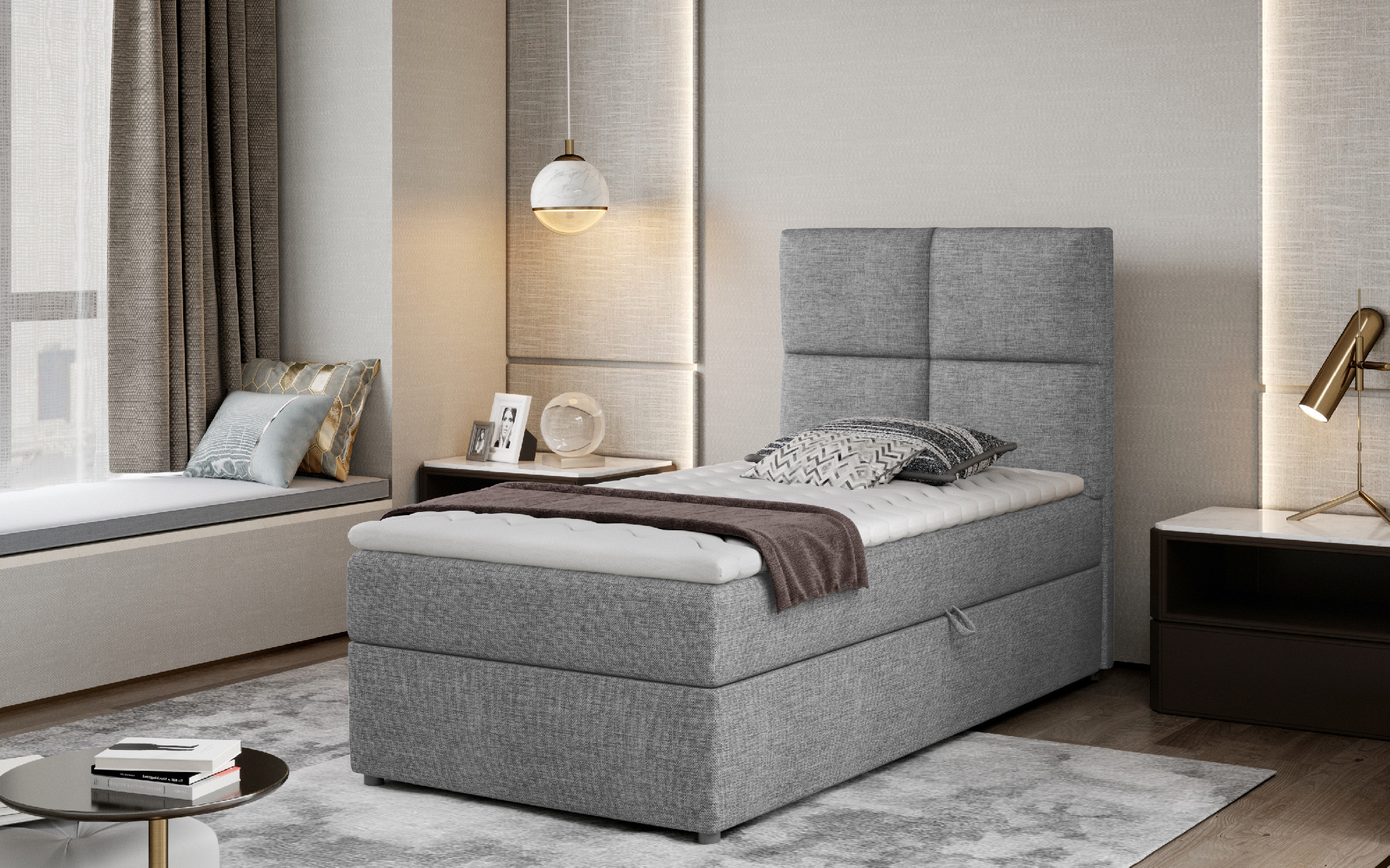 Boxspring Rivia látka: Sawana 21