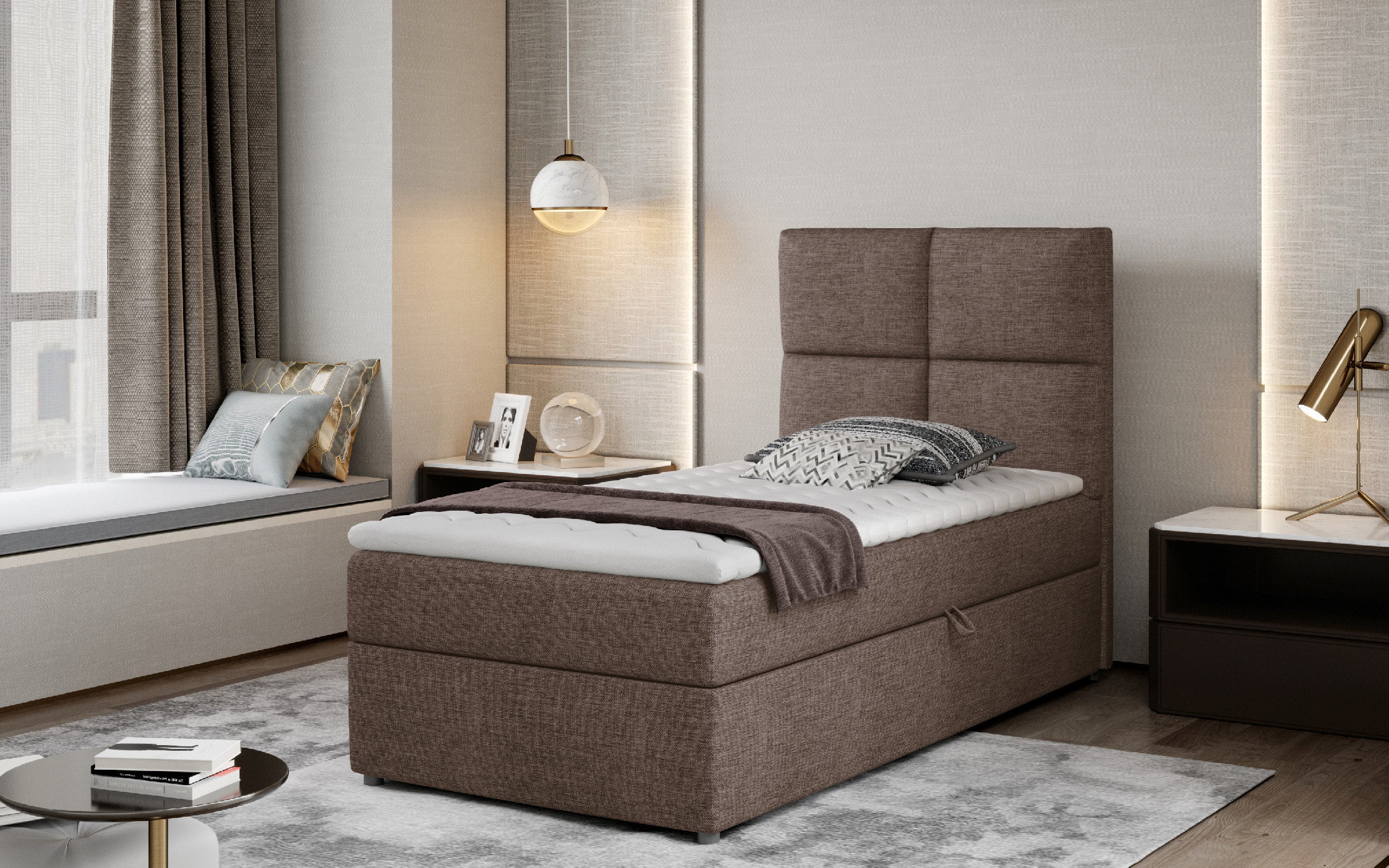 Boxspring Rivia látka: Sawana 25