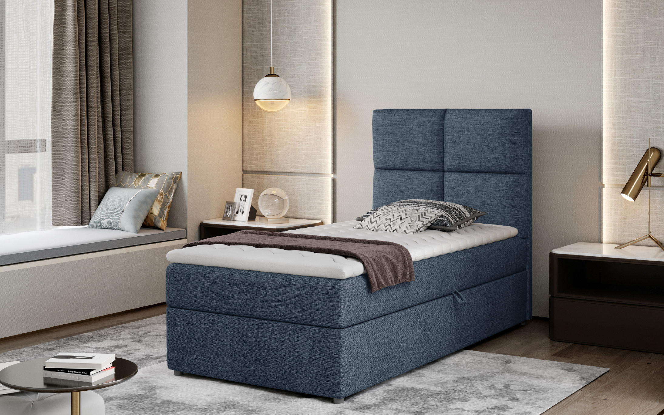 Boxspring Rivia látka: Sawana 80
