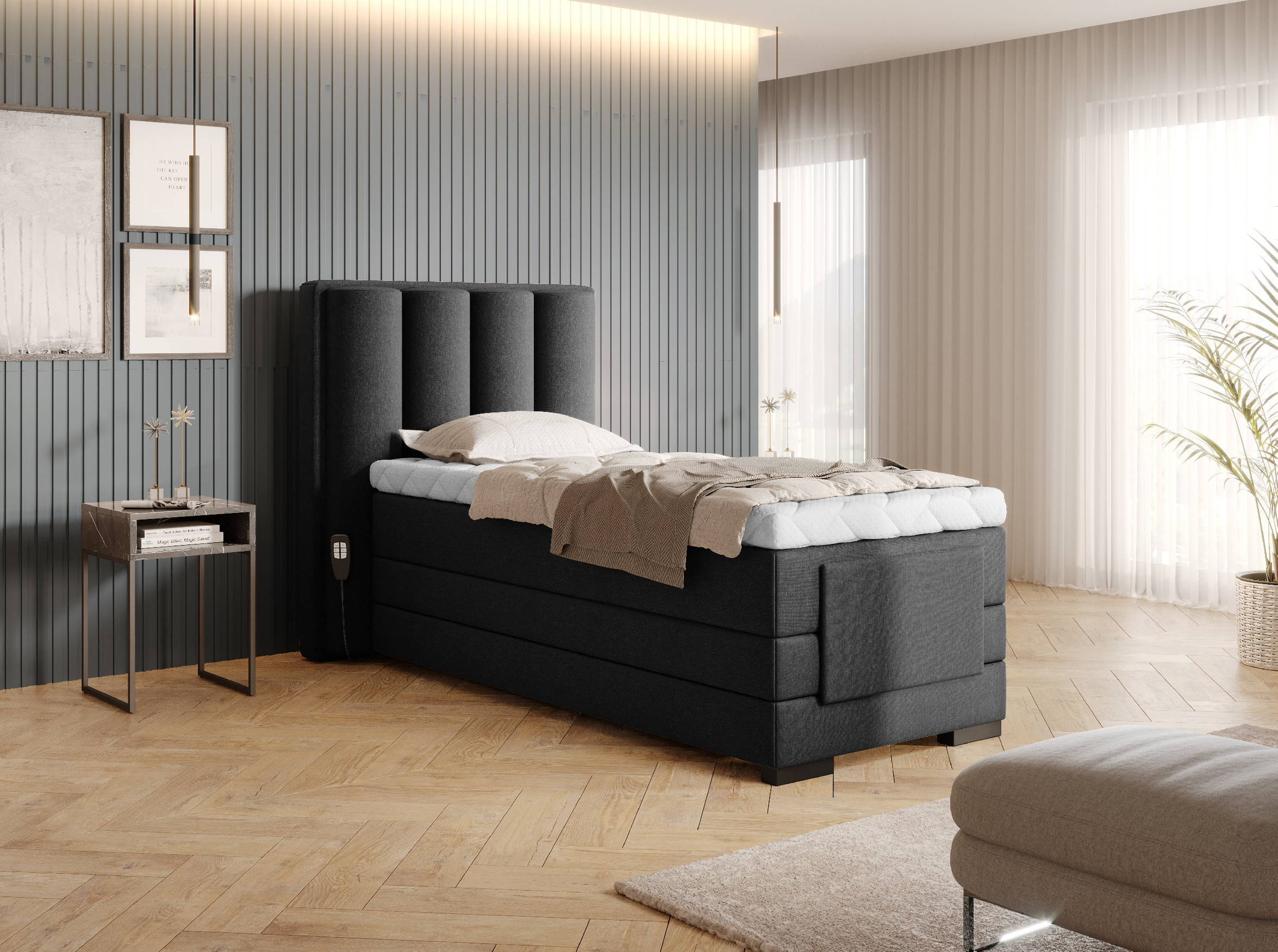 Boxspring Veros 90 Rozměr: 90 x 200 cm
