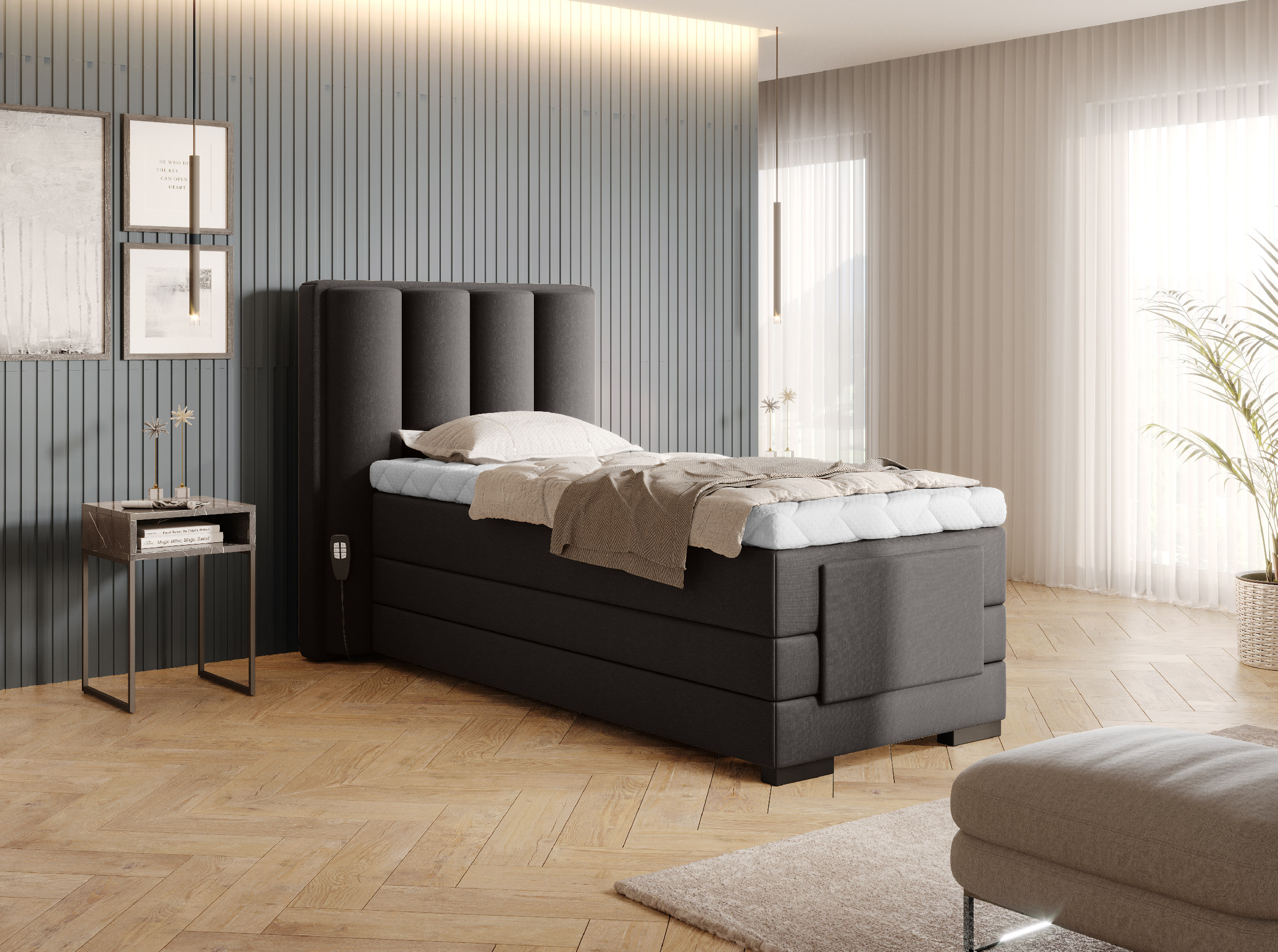 Boxspring Veros 90 Rozměr: 90 x 200 cm