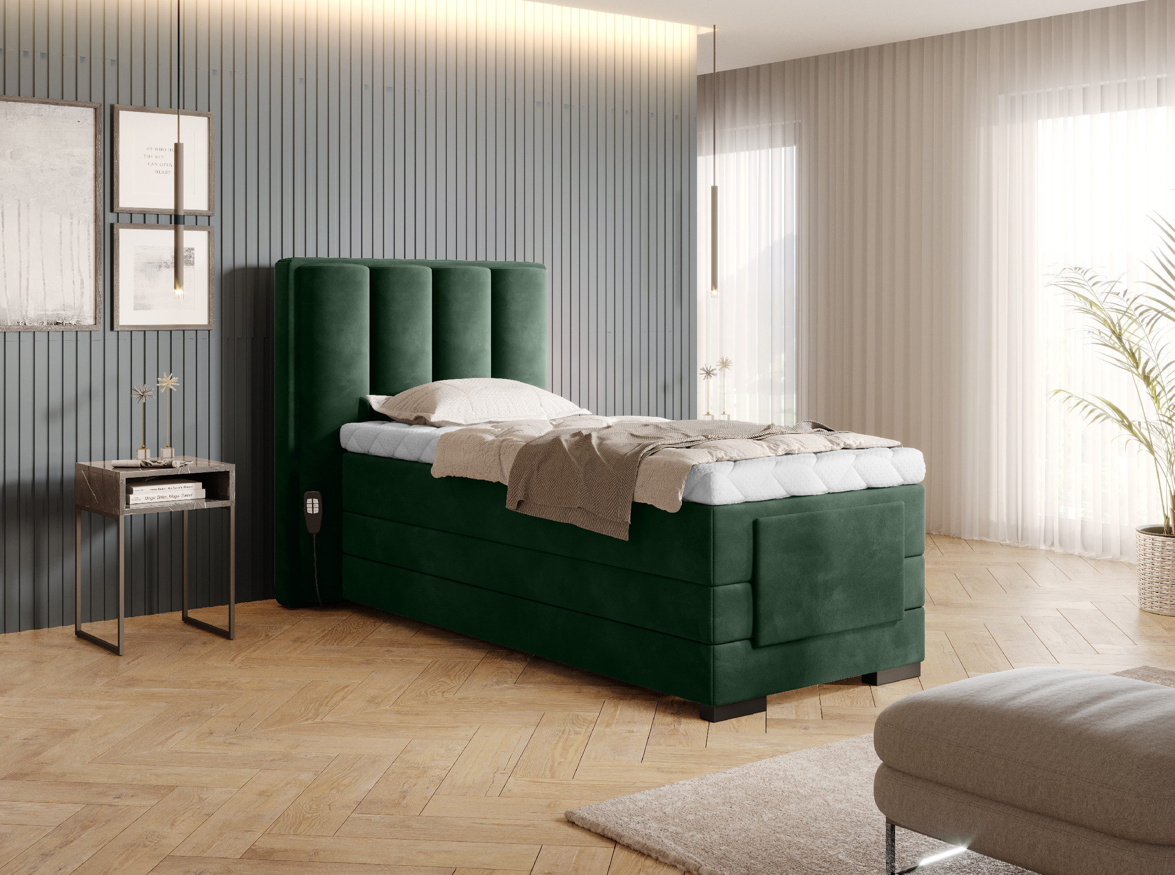 Boxspring Veros 90 Rozměr: 90 x 200 cm
