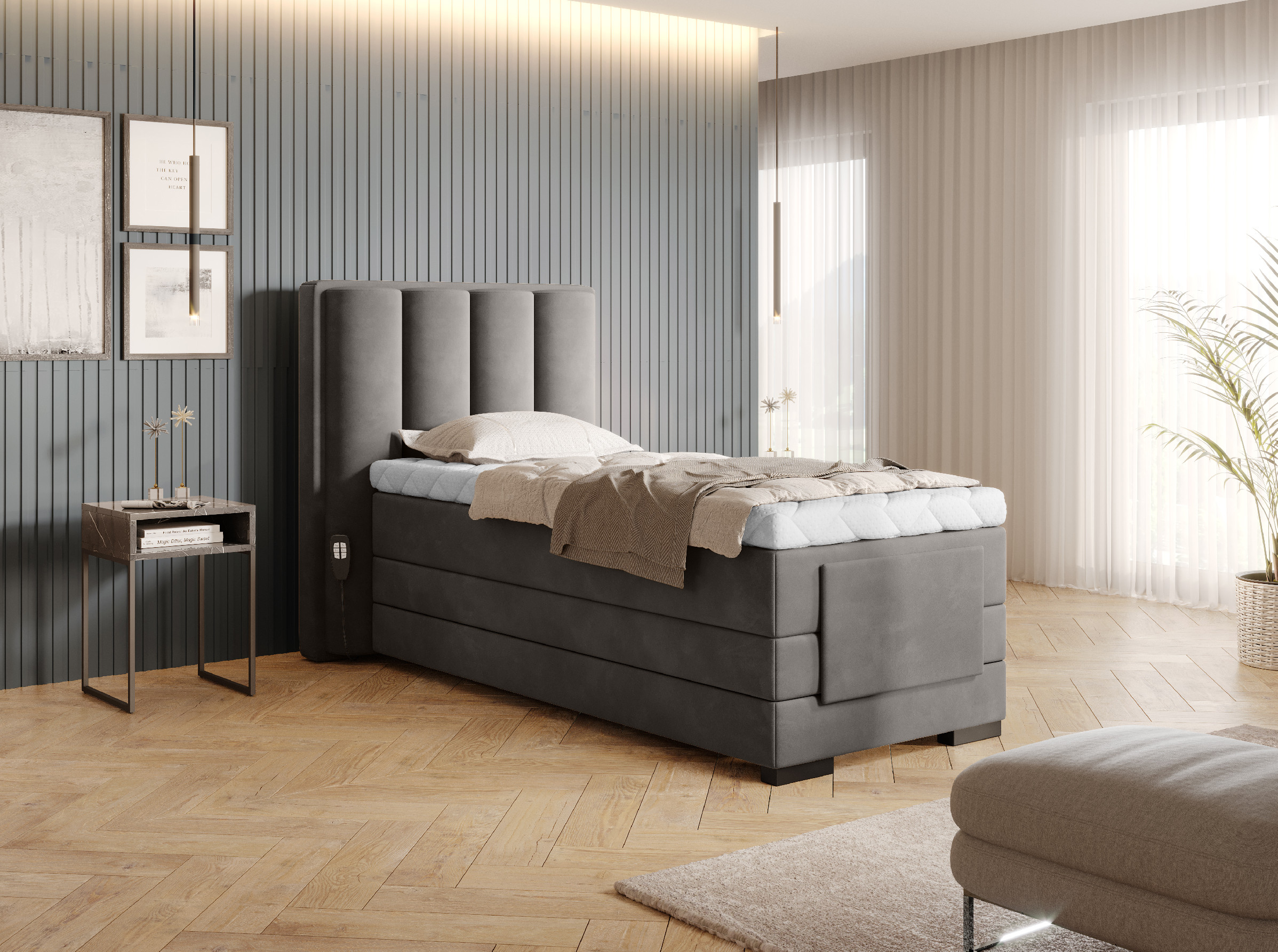 Boxspring Veros 90 Rozměr: 90 x 200 cm
