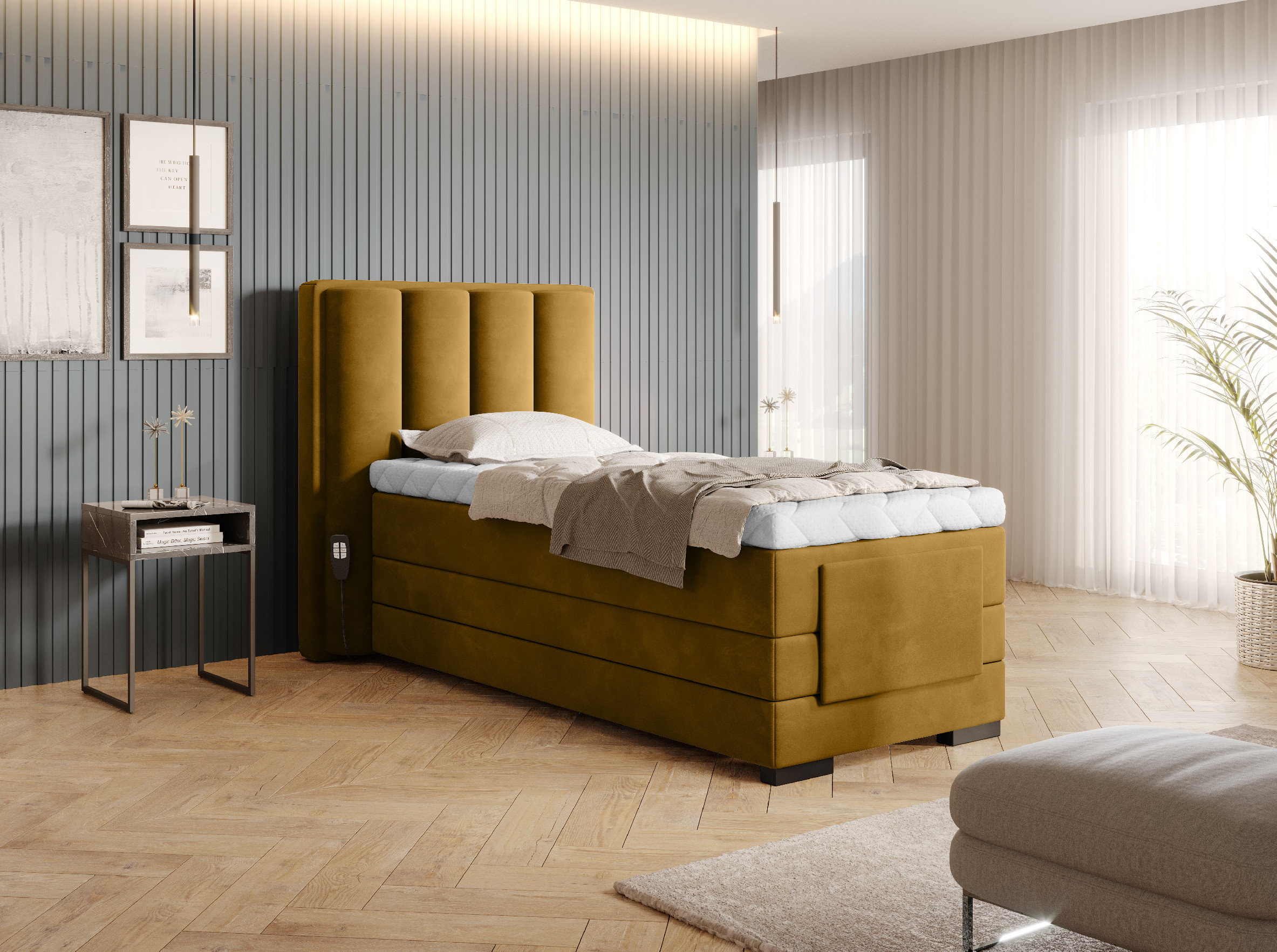 Boxspring Veros 90 Rozměr: 90 x 200 cm