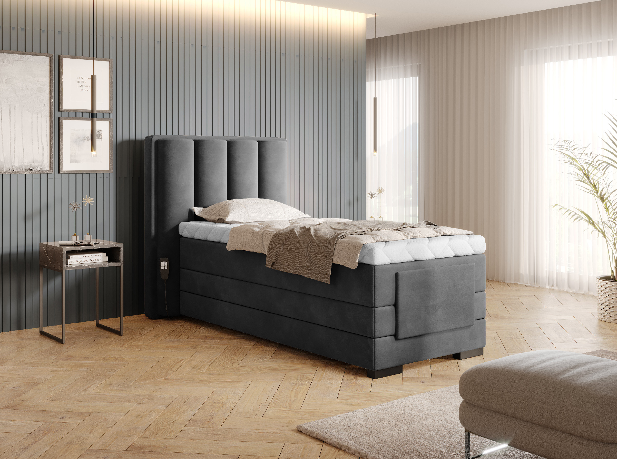 Boxspring Veros 90 Rozměr: 90 x 200 cm