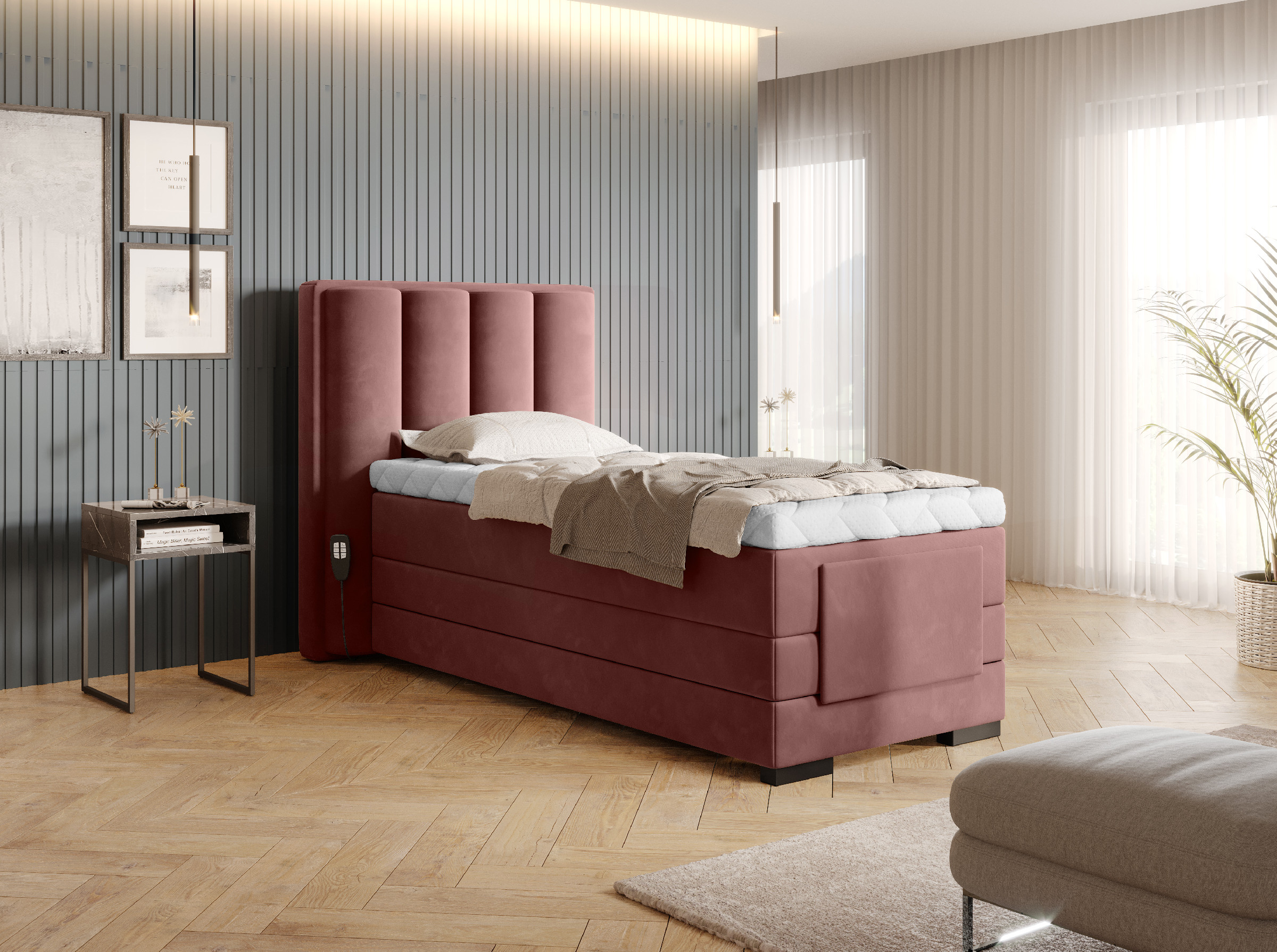Boxspring Veros 90 Rozměr: 90 x 200 cm